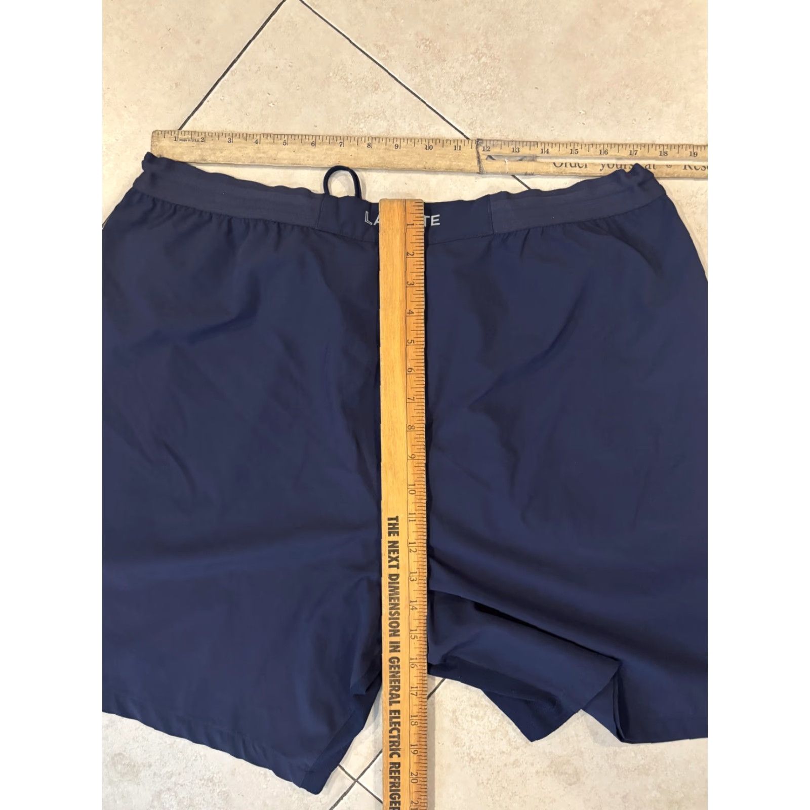 Lacoste Lacoste Sport Shorts Mens 4XL Blue Elastic Waist Drawstring Pockets Athletic Short Size US 39 - 5 Thumbnail