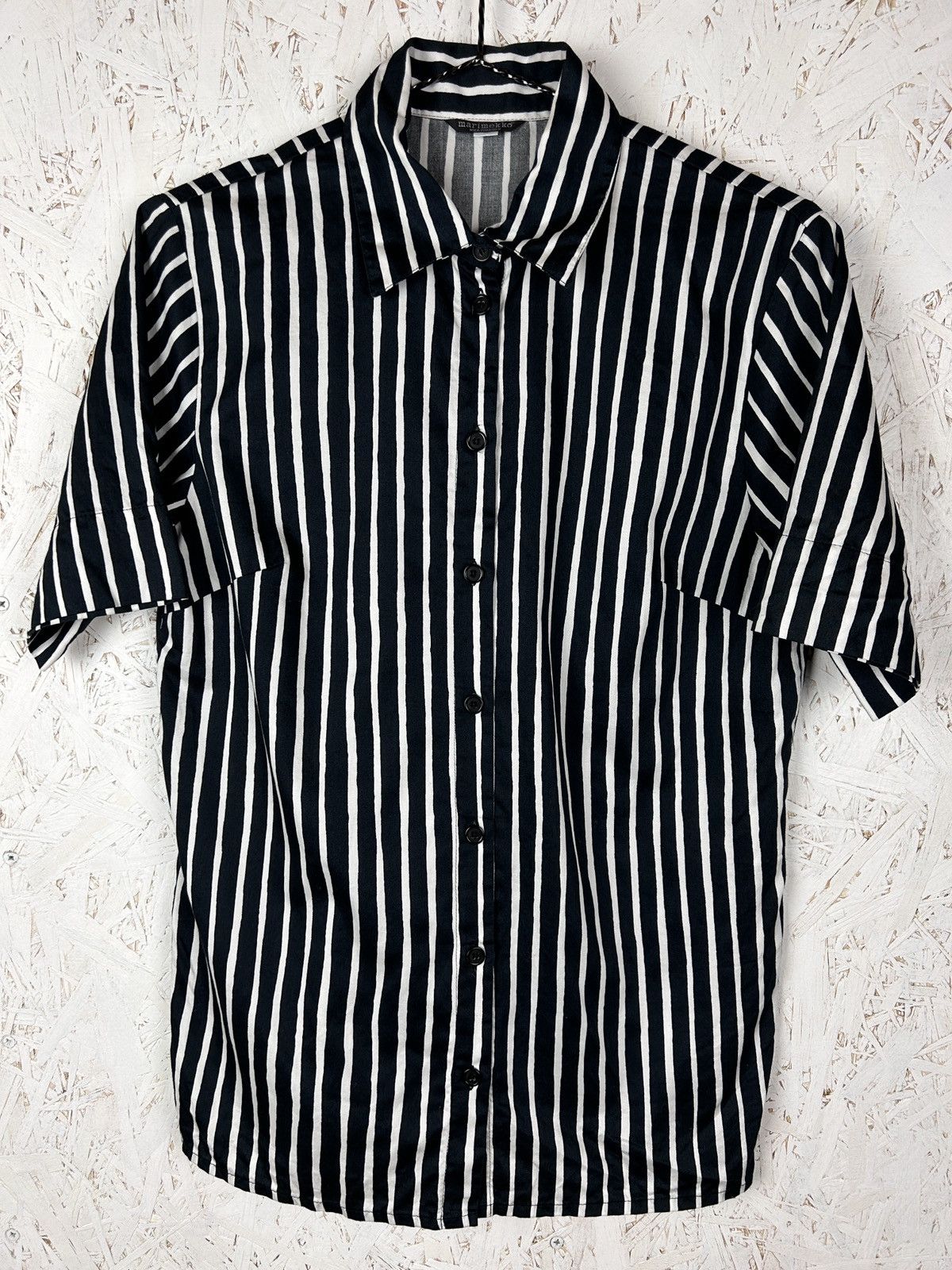 Marimekko Marimekko Jokapoika Striped Short Sleeve Button Up Shirt Size US S / EU 44-46 / 1 - 1 Thumbnail