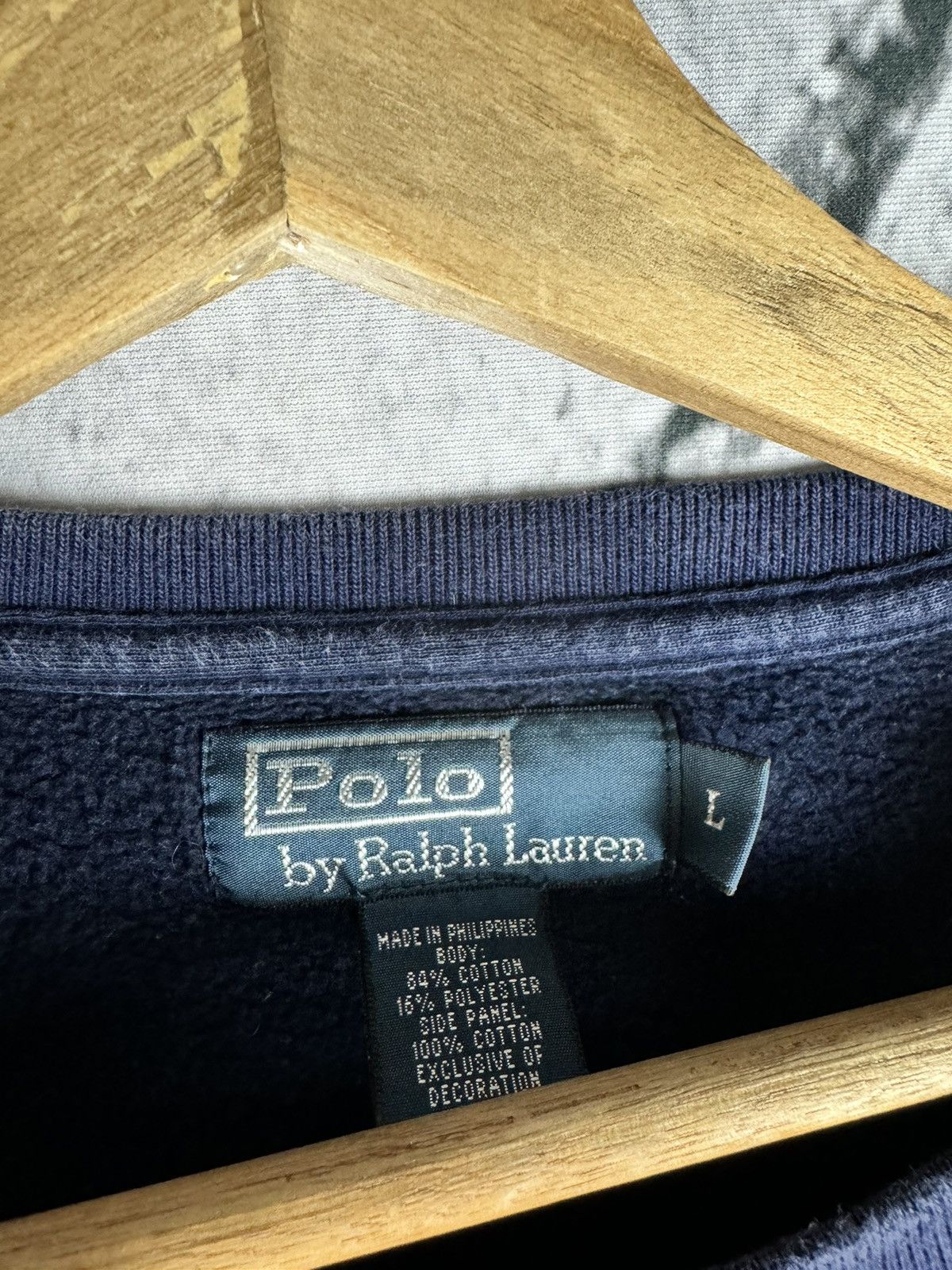 Polo Ralph Lauren Polo Sport Ralph Lauren Vintage Sweatshirt Navy Y2K Size US L / EU 52-54 / 3 - 3 Thumbnail