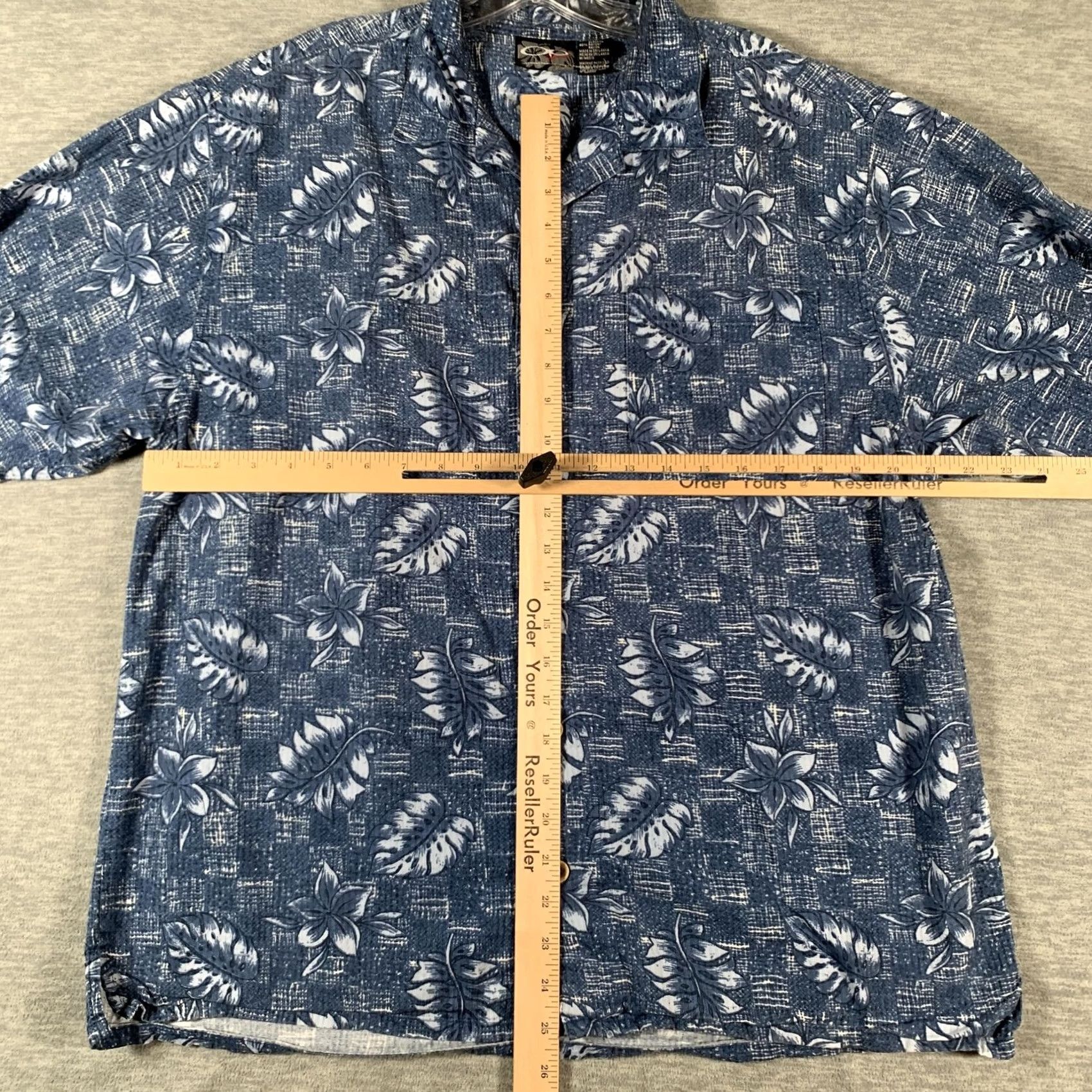 ALOHAS Op Sport Hawaiian Shirt Mens Medium Blue Floral Short Sleeve Button Front Aloha Size US M / EU 48-50 / 2 - 6 Thumbnail