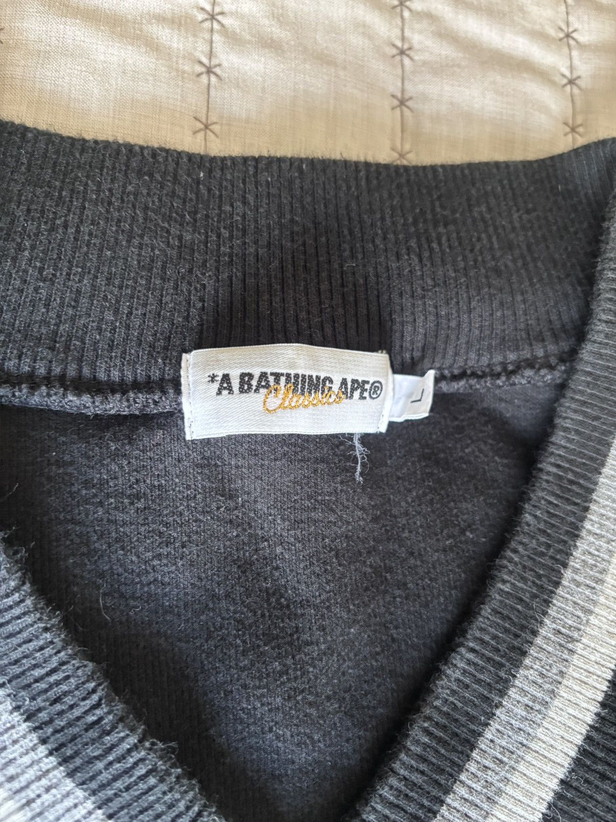 Bape Bape College V-Neck Sweater Size US L / EU 52-54 / 3 - 3 Thumbnail