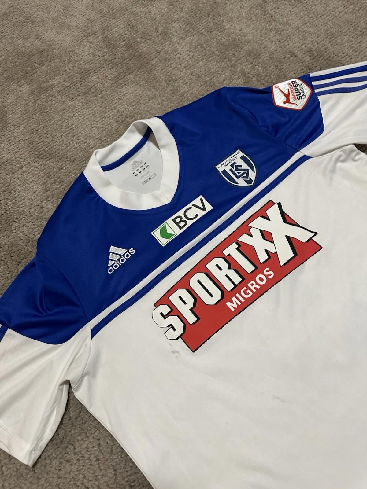 Adidas LAUSANNE SPORT 2011 2012 HOME FOOTBALL SHIRT SOCCER JERSEY Size US XL / EU 56 / 4 - 3 Thumbnail