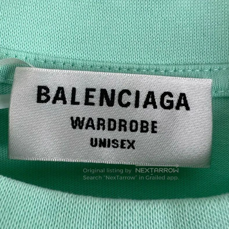 Balenciaga Balenciaga Mint green front and back embroidered letter ro Size US XS / EU 42 / 0 - 4 Thumbnail
