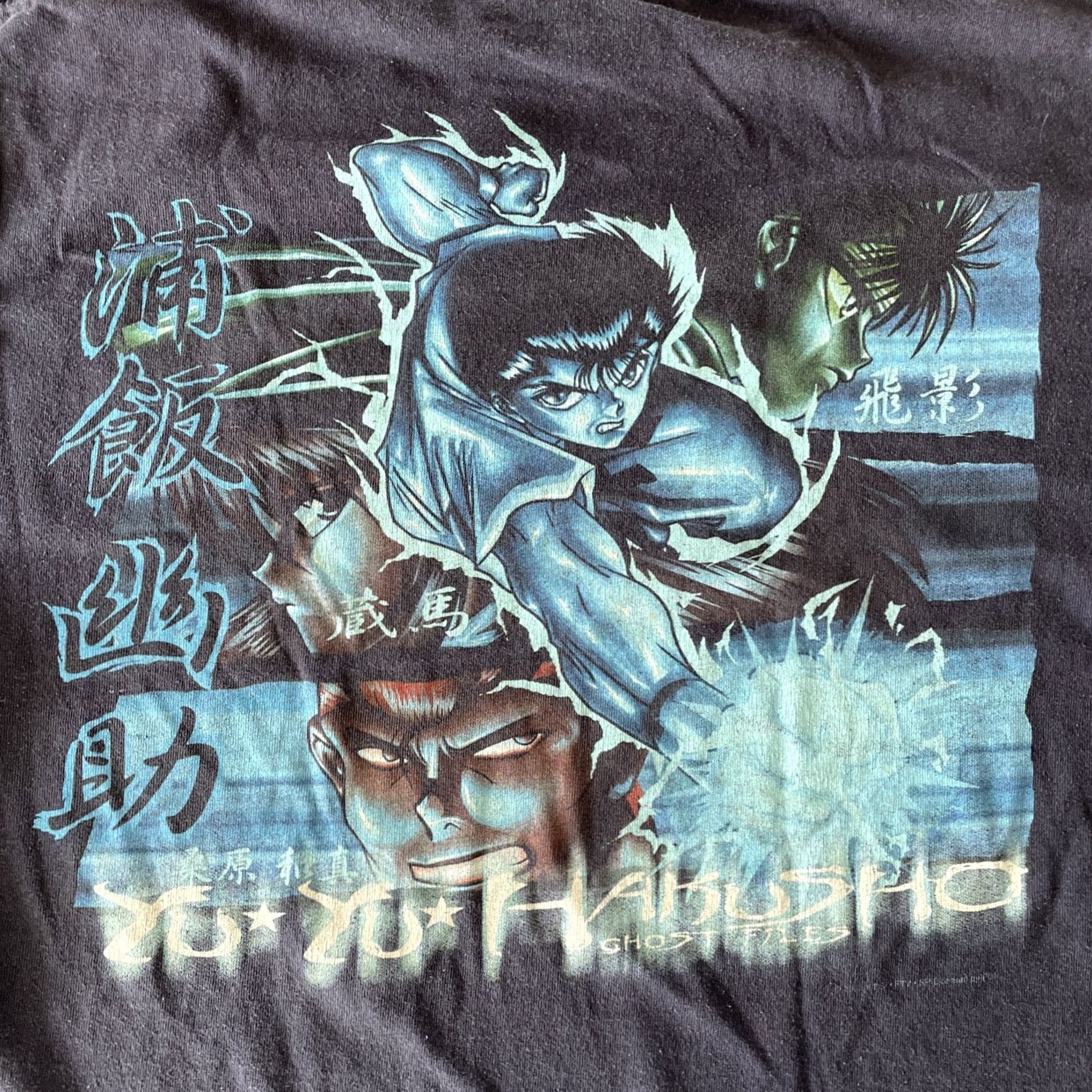 Vintage VINTAGE ODM Ghost Anime T-Shirt Navy Blue Size M Men Crew Neck Short Sleeve 2000s Y2K manga Size US M / EU 48-50 / 2 - 2 Thumbnail