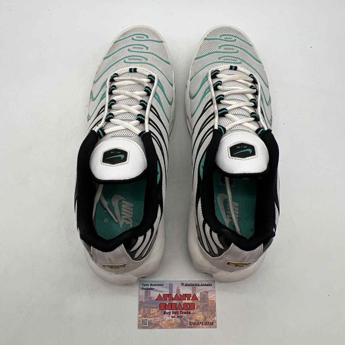 Nike Air max plus white hyper Jade Size US 12 / EU 45 - 6 Thumbnail