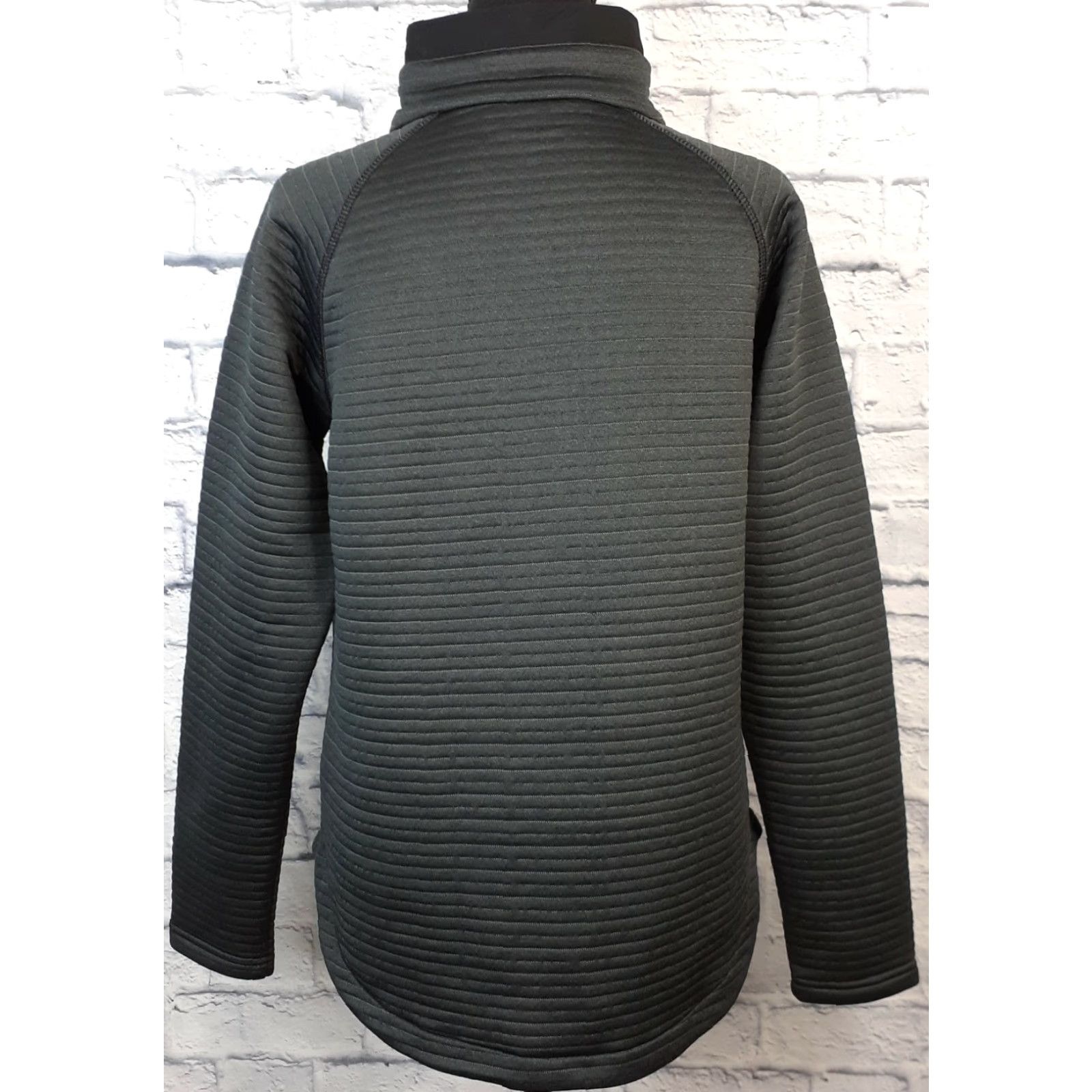 Vintage Columbia Pullover 1/2 Zip Long Sleeve Ribbed Women S Black Small Size S / US 4 / IT 40 - 3 Thumbnail