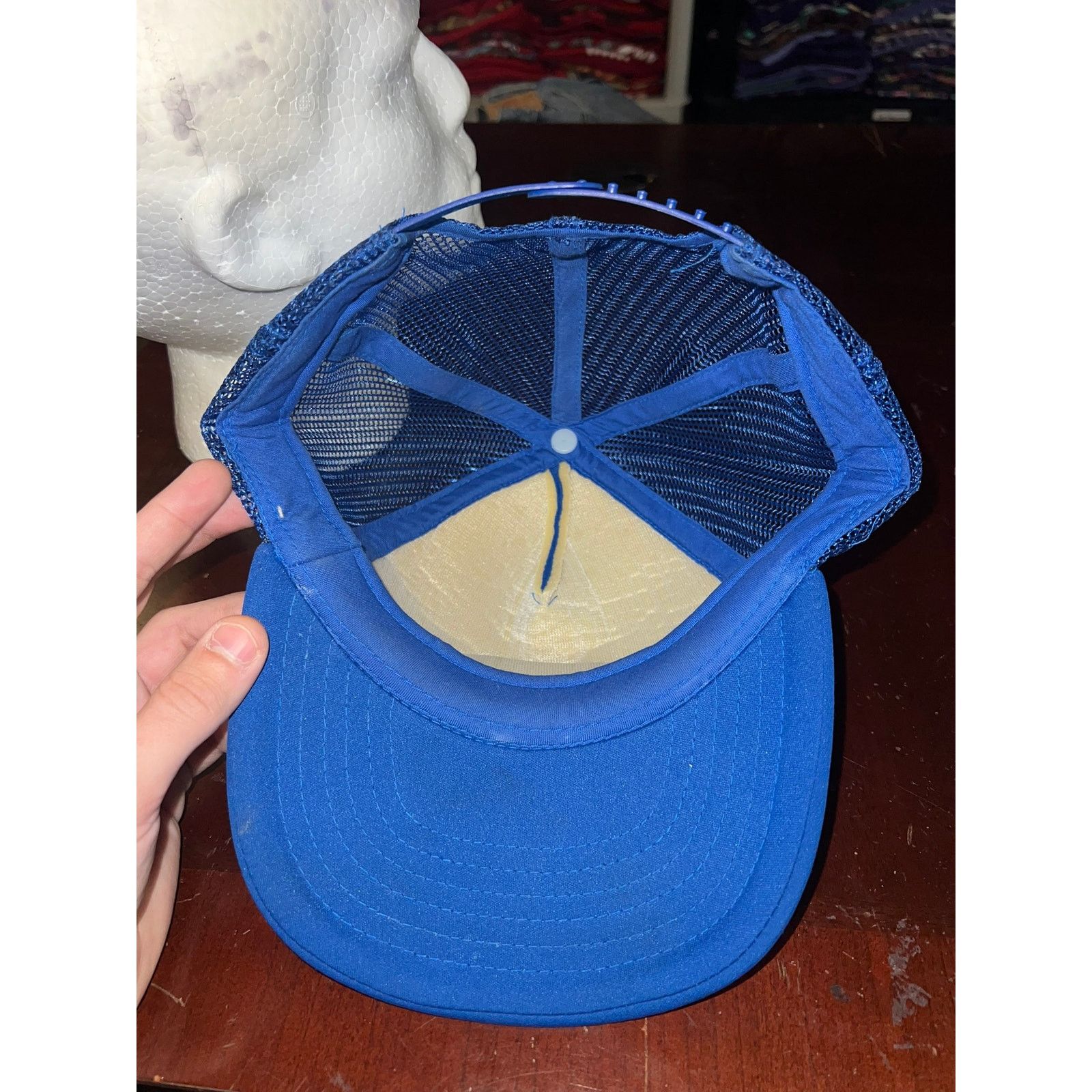 Vintage Vintage Captain Hat Trucker Style Blue Cap Headwear VTG OS Size ONE SIZE - 6 Thumbnail