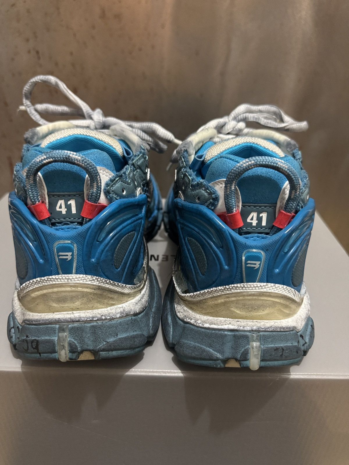 Balenciaga Balenciaga Runner - Marathon Blue/Silver Size US 8 / EU 41 - 8 Thumbnail