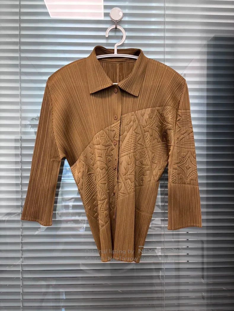 Issey Miyake Issey Miyake 3/4 Sleeve Cardigan Shirt Size XL / US 12-14 / IT 48-50 - 1 Thumbnail
