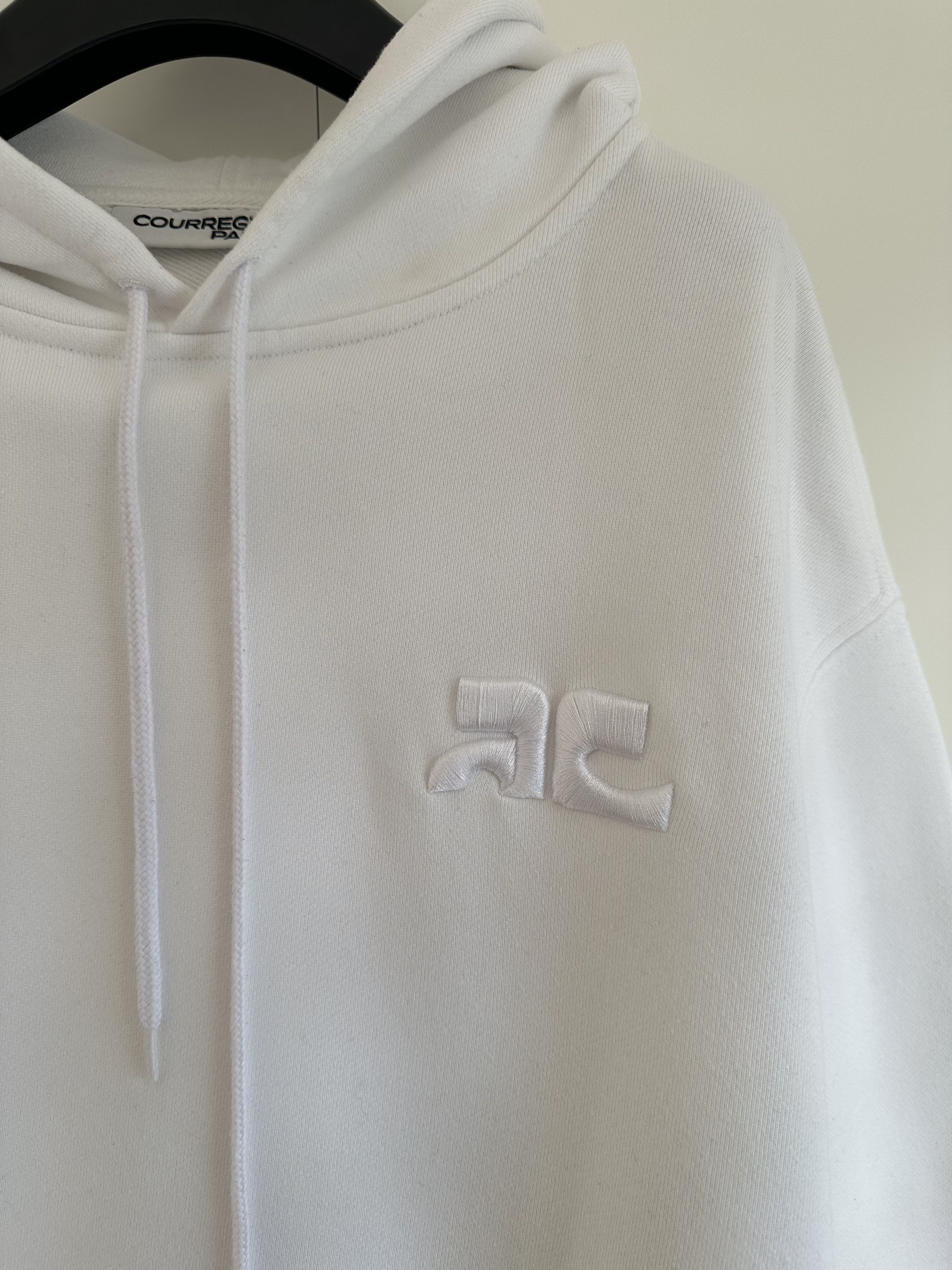 Courreges Raised logo Vintage Hoodie Size US L / EU 52-54 / 3 - 8 Thumbnail