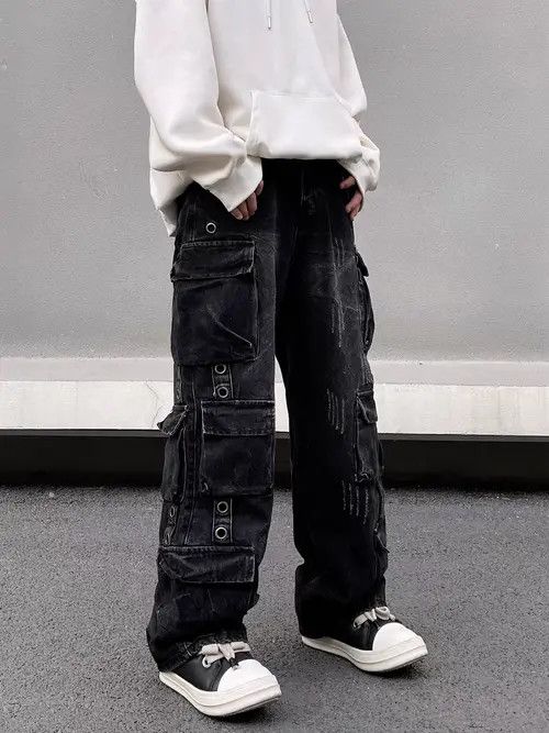 Japanese Brand Atsuko x Miki Black High Street Vintage Casual Jeans Pants Size US 31 - 1 Thumbnail