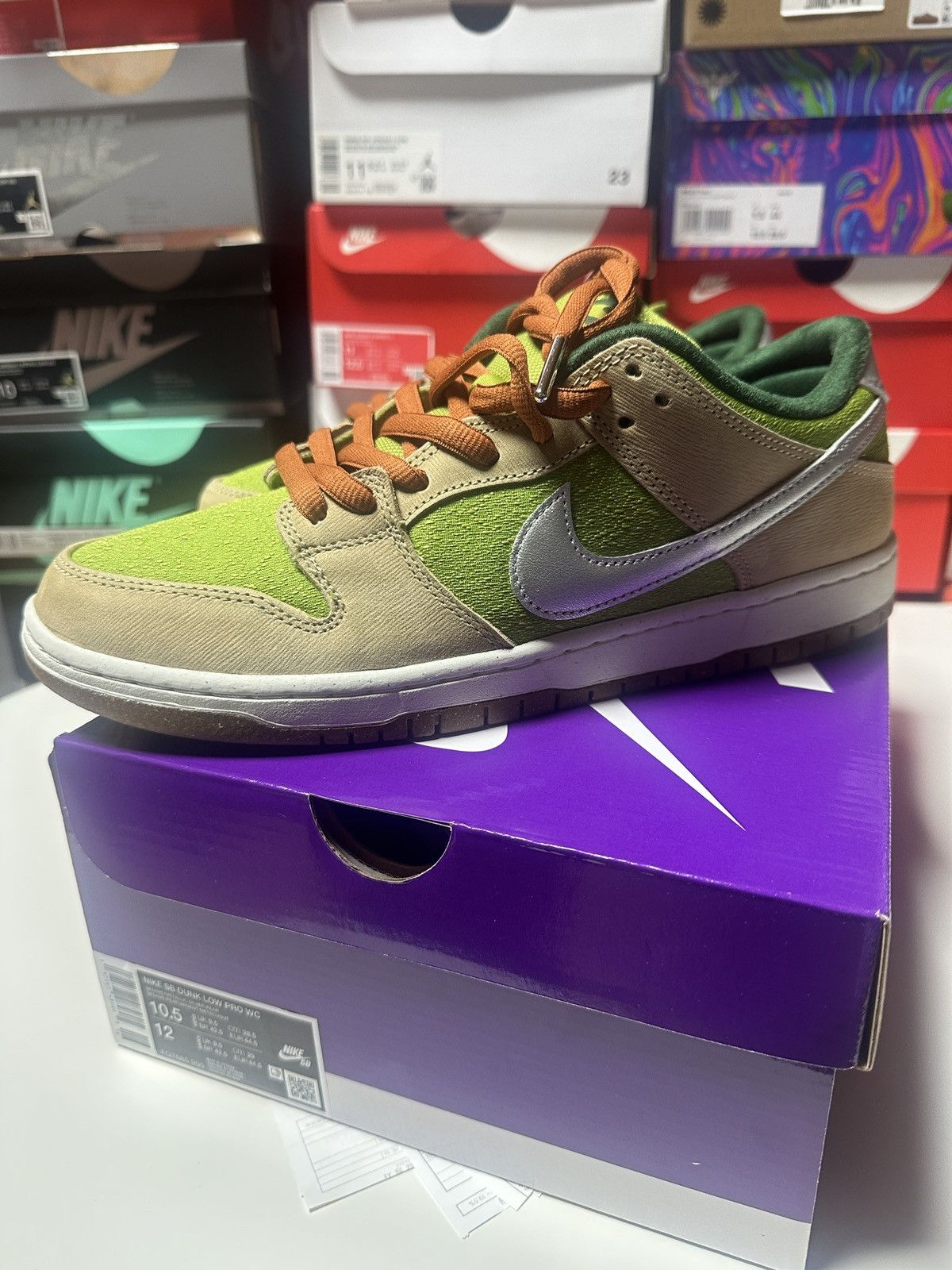 Nike SB Dunk Low Pro WC Sesame Silver Pear Sz 10.5 US MEN