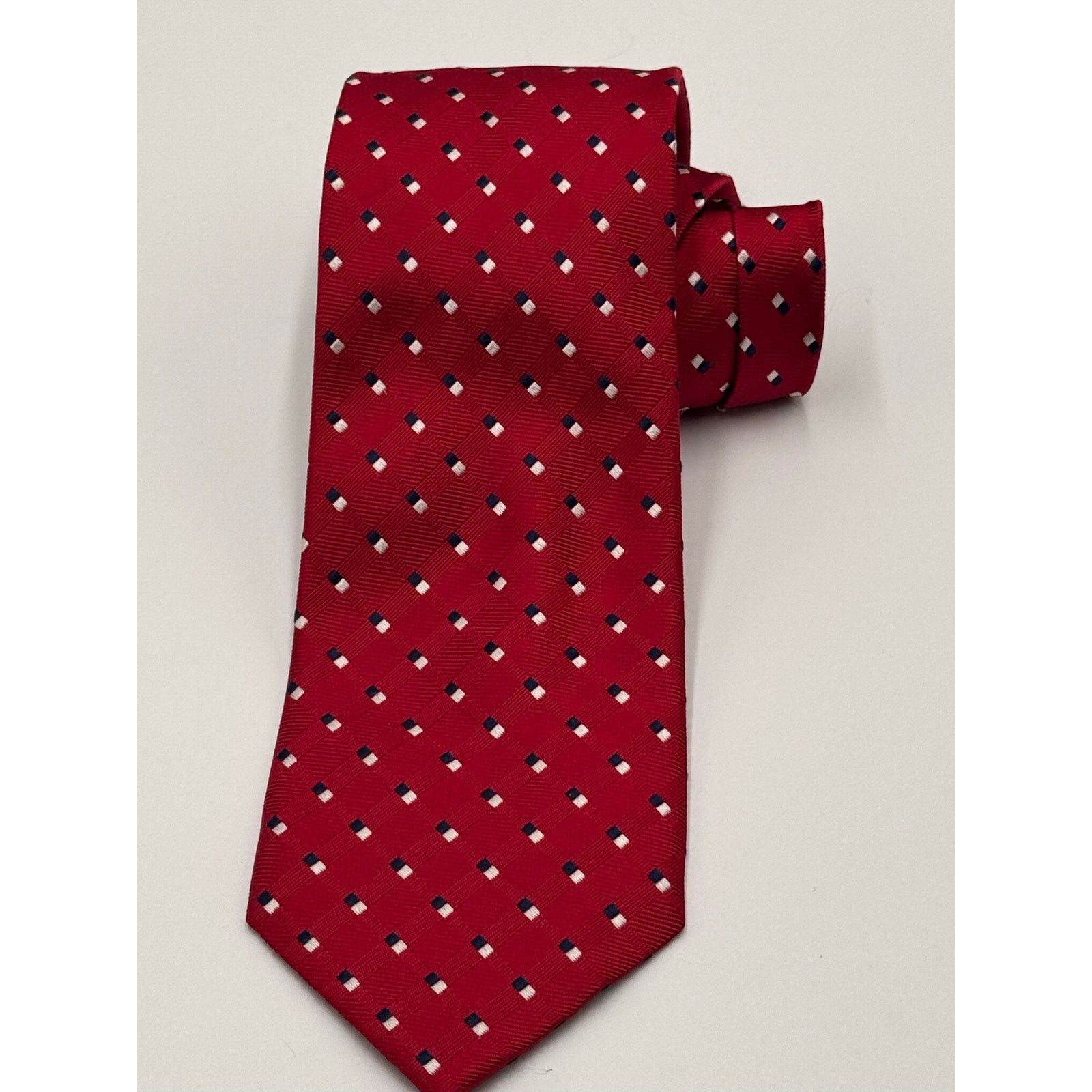 Jos. A. Bank Jos. A. Bank Executive Collection Red Geometric Silk Tie Size ONE SIZE - 2 Thumbnail