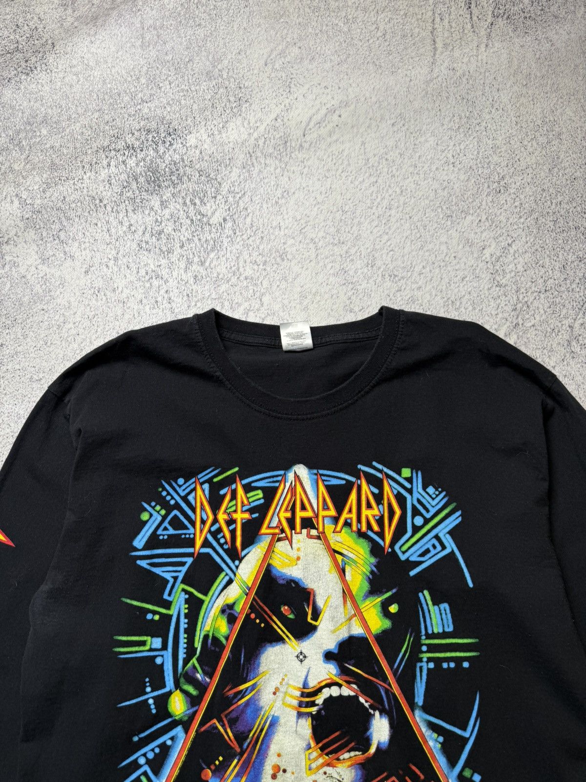 Vintage Vintage Def Leppard Long Sleeve Shirt Size US L / EU 52-54 / 3 - 2 Thumbnail