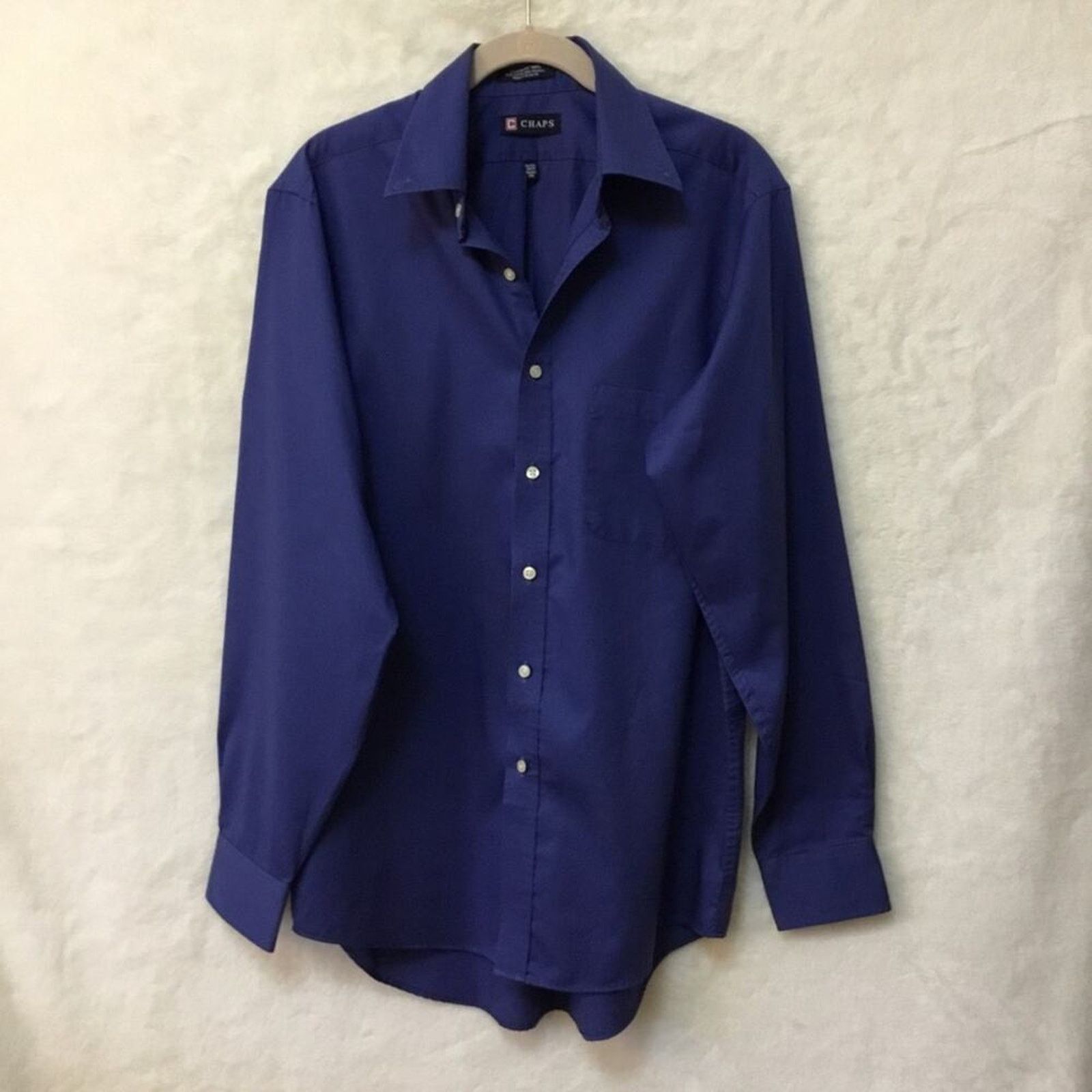 Chaps Chaps Blue Button-Down Long Sleeve Shirt Size US M / EU 48-50 / 2 - 10 Thumbnail