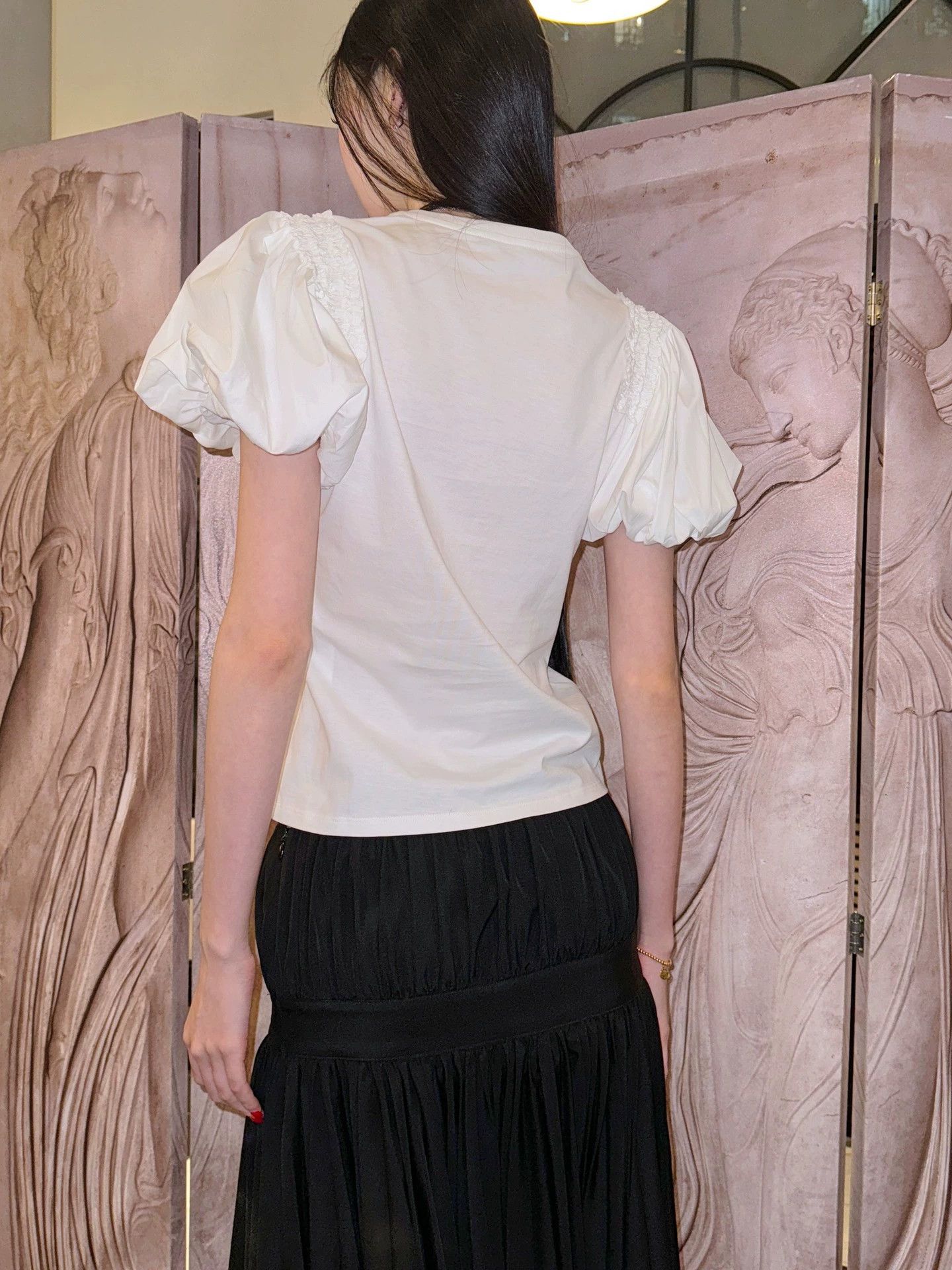 Alexander McQueen McQueen Puffed Bud Sleeve Waisted T-Shirt Vintage 38 Size XS / US 0-2 / IT 36-38 - 4 Thumbnail