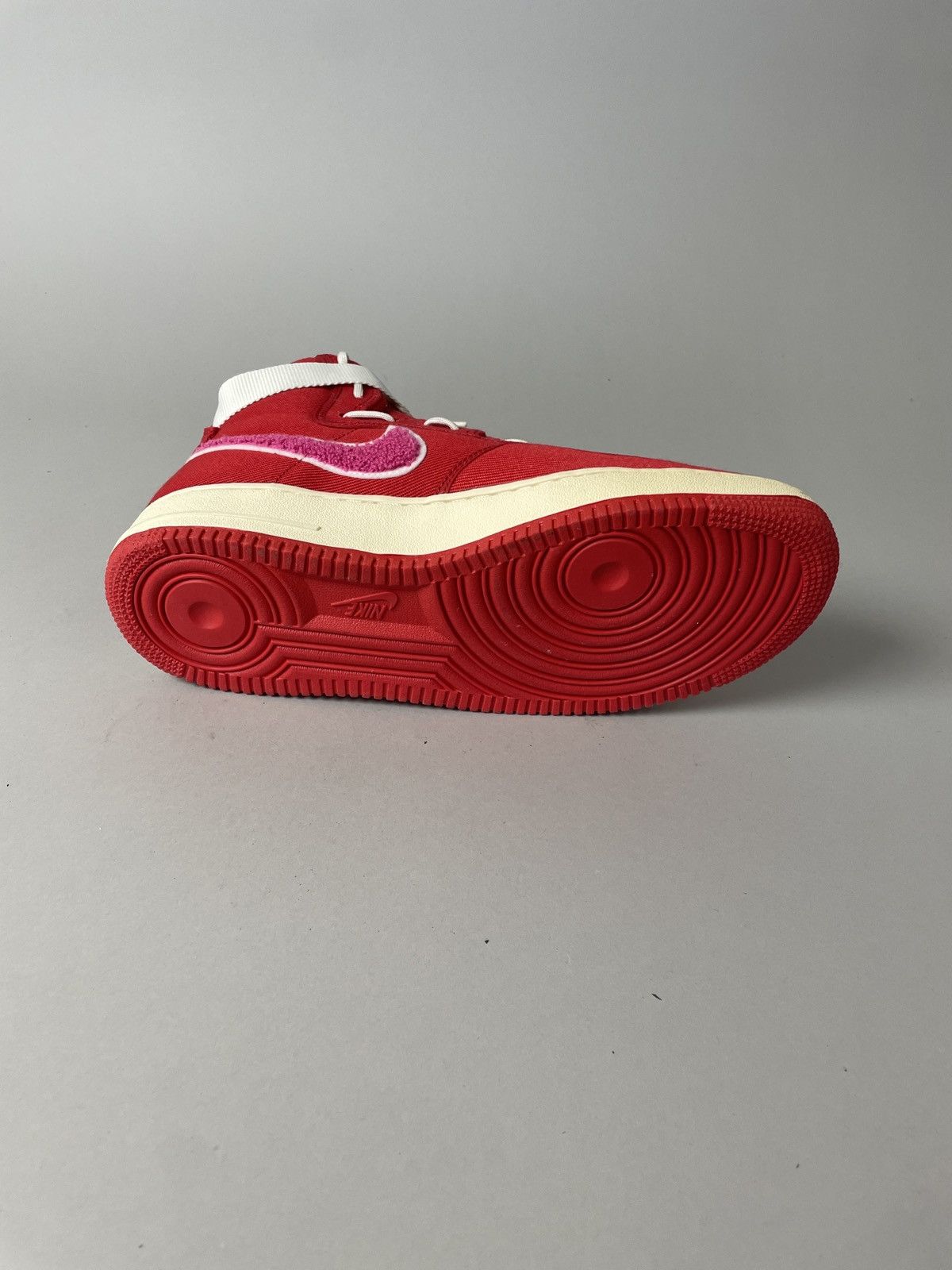 Emotionally Unavailable Red hi top air force 1 sneakers exclusive Size US 11 / EU 44 - 8 Thumbnail
