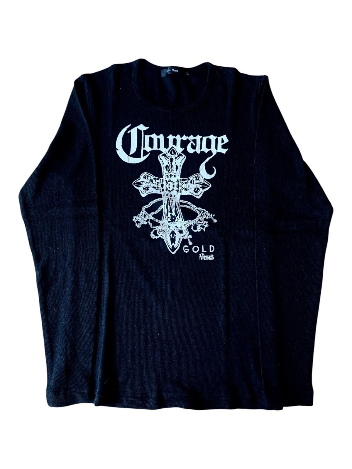 Japanese Brand 2000s japanese archive spiral news y2k longsleeve tee Size US L / EU 52-54 / 3 - 1 Thumbnail