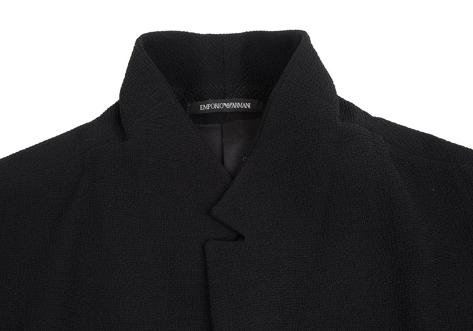 Emporio Armani Black Polyester Snap Button Jacket Size 56 Size US XL / EU 56 / 4 - 6 Thumbnail