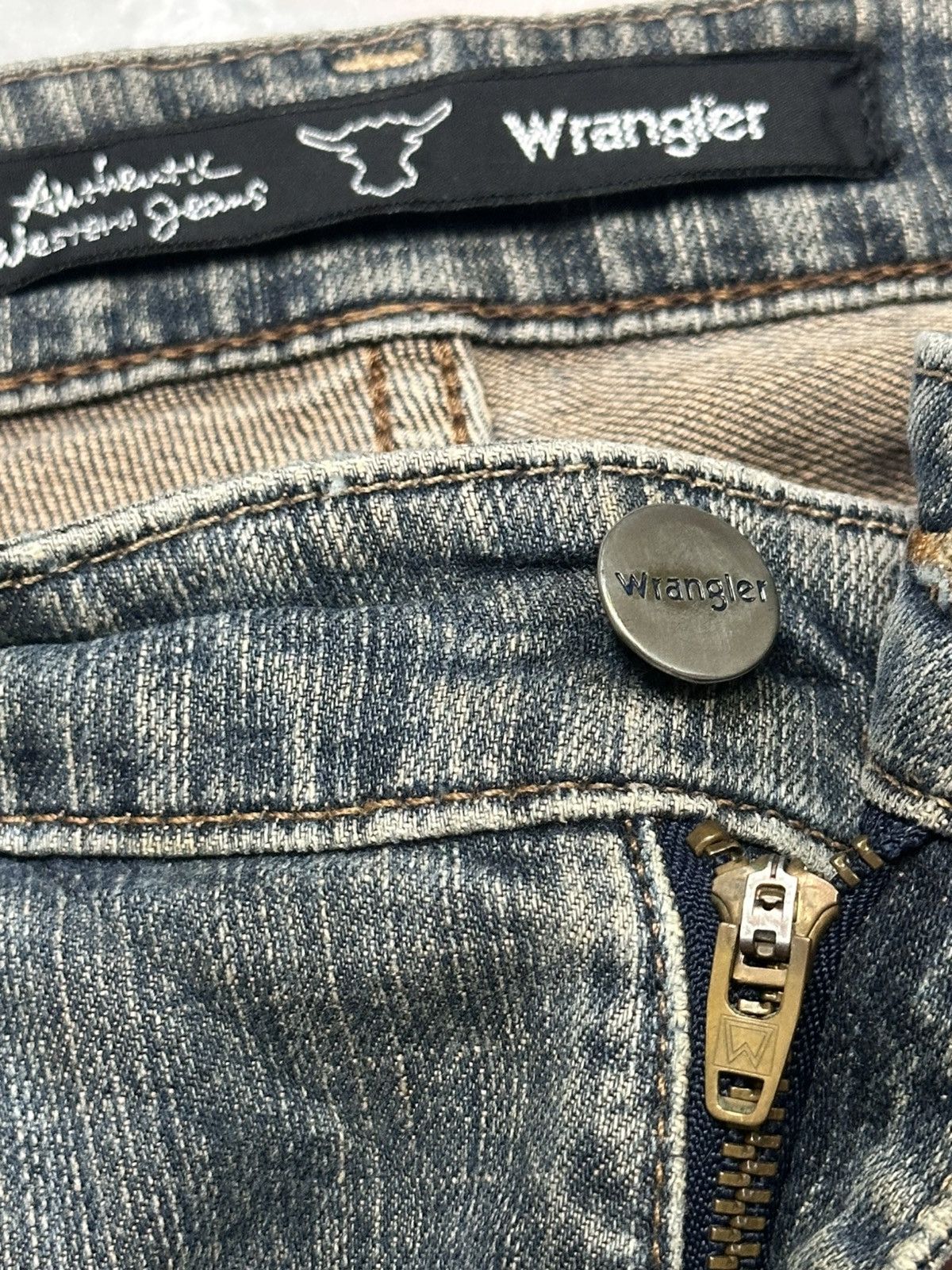 Wrangler Vintage Wrangler Authentic Western Jeans Straight & Mudwash Size US 30 / EU 46 - 10 Thumbnail
