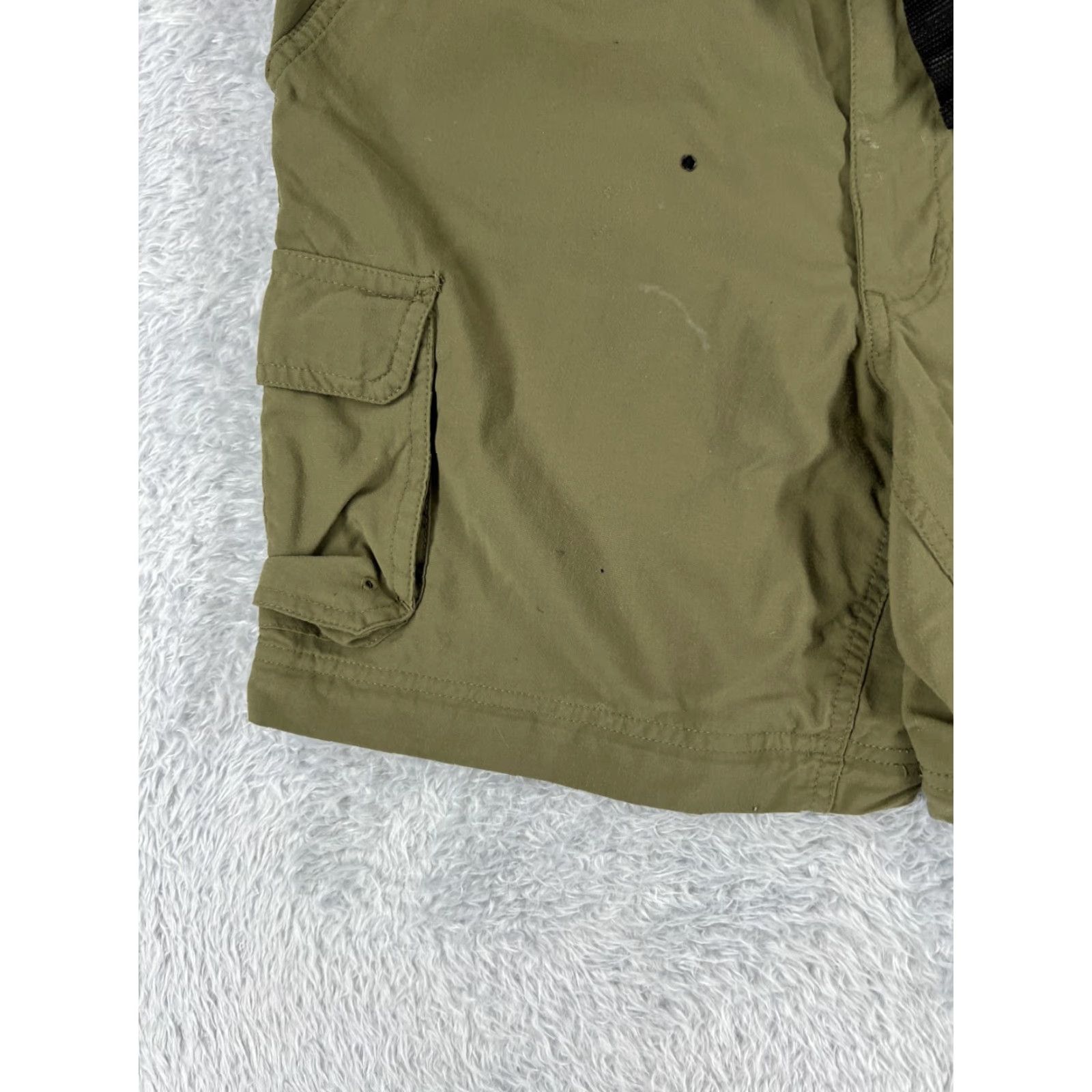Vintage BOY SCOUTS OF AMERICA Cargo Shorts Men Small Green Nylon 30x6 Military Size US 29 - 3 Thumbnail