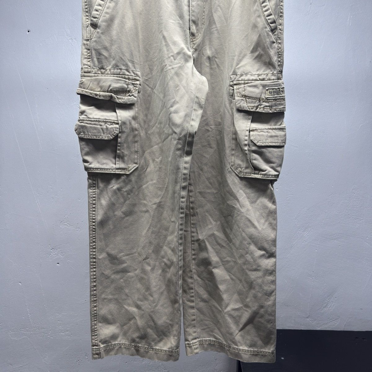 Vintage Y2K Faded Beige Cargo Pants ERD Grunge Skater Raimundo Size US 32 / EU 48 - 5 Thumbnail