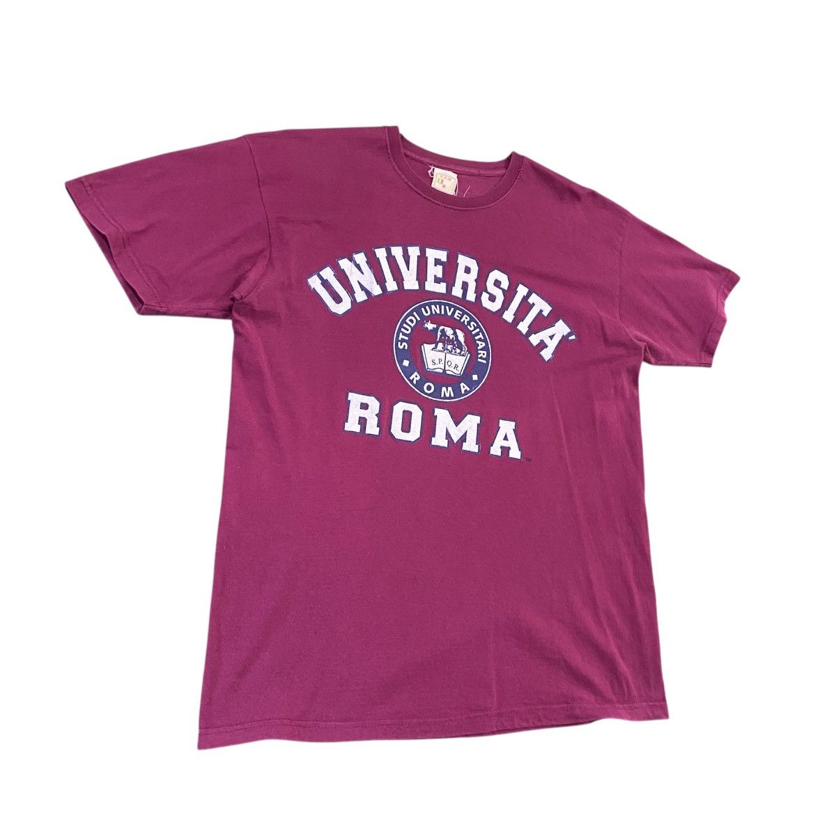 Vintage Rare Vtg 90s Made In Italy UNIVERSITA ROMA Collegiate Size US M / EU 48-50 / 2 - 2 Thumbnail