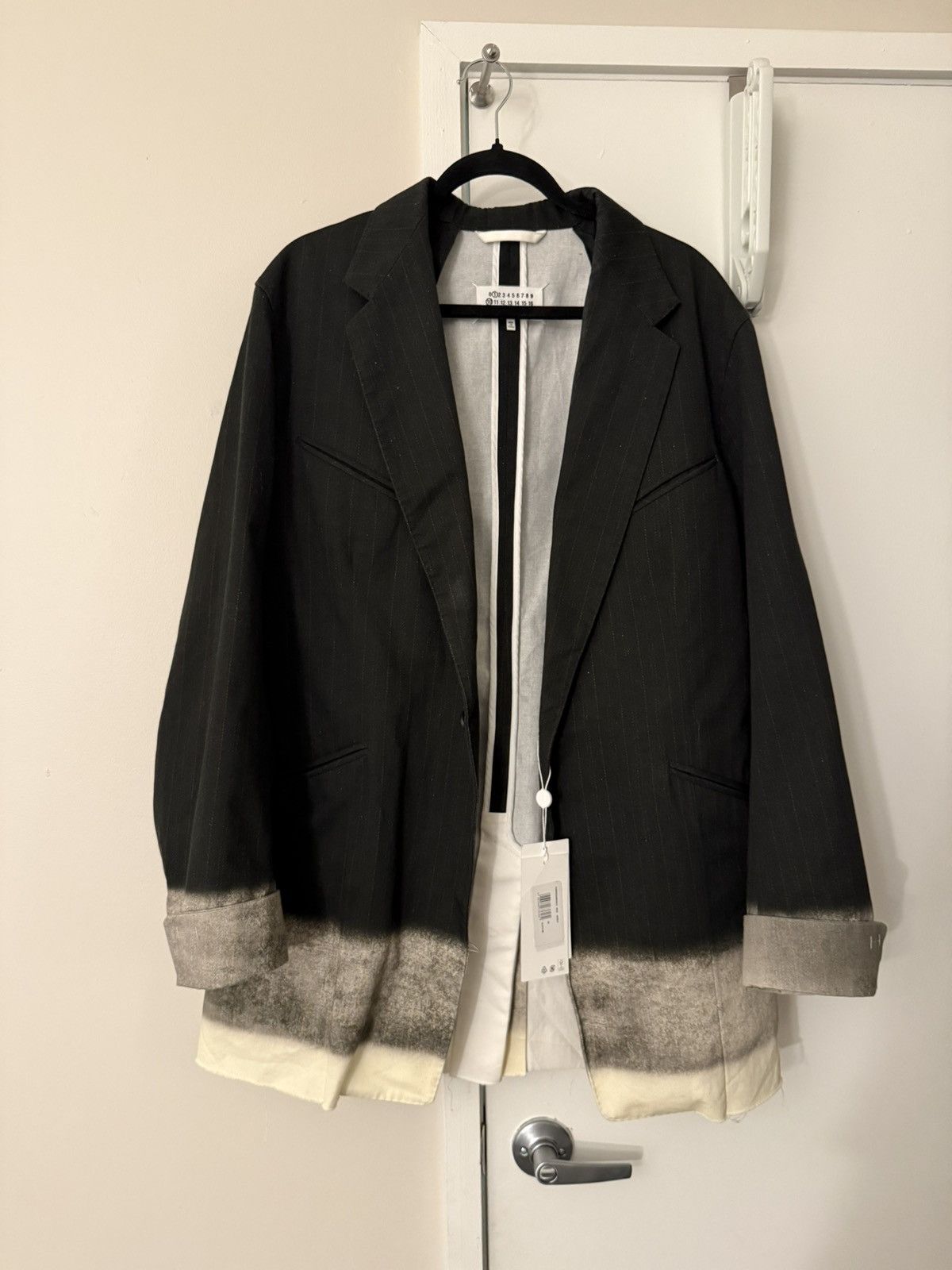 Maison Margiela Maison Margiela main line Trompe L’œil Pinstripe Jacket NEW Size US M / EU 48-50 / 2 - 2 Thumbnail