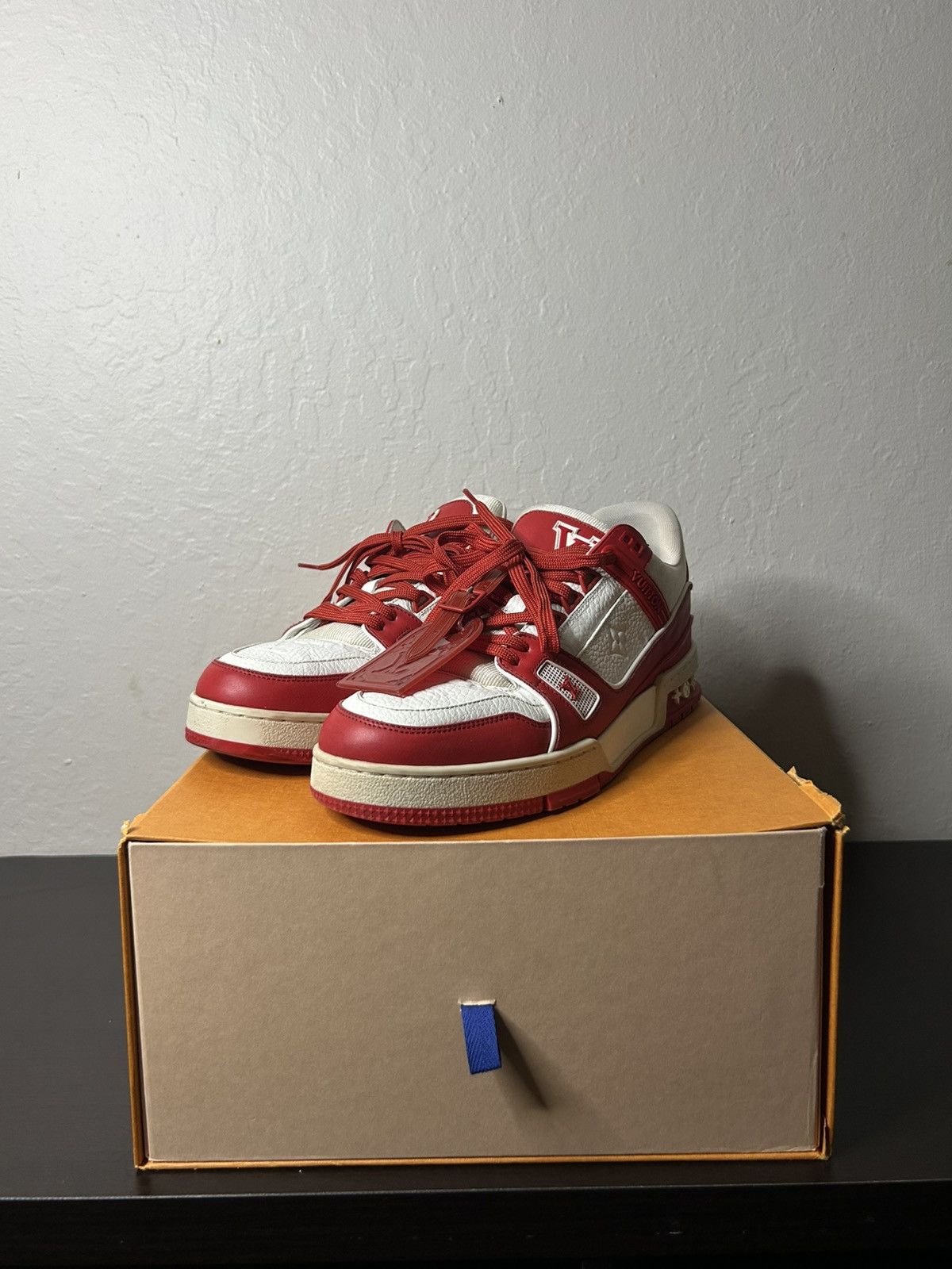 Louis Vuitton Louis Vuitton Red Trainers Size US 8.5 / EU 41-42 - 1 Thumbnail