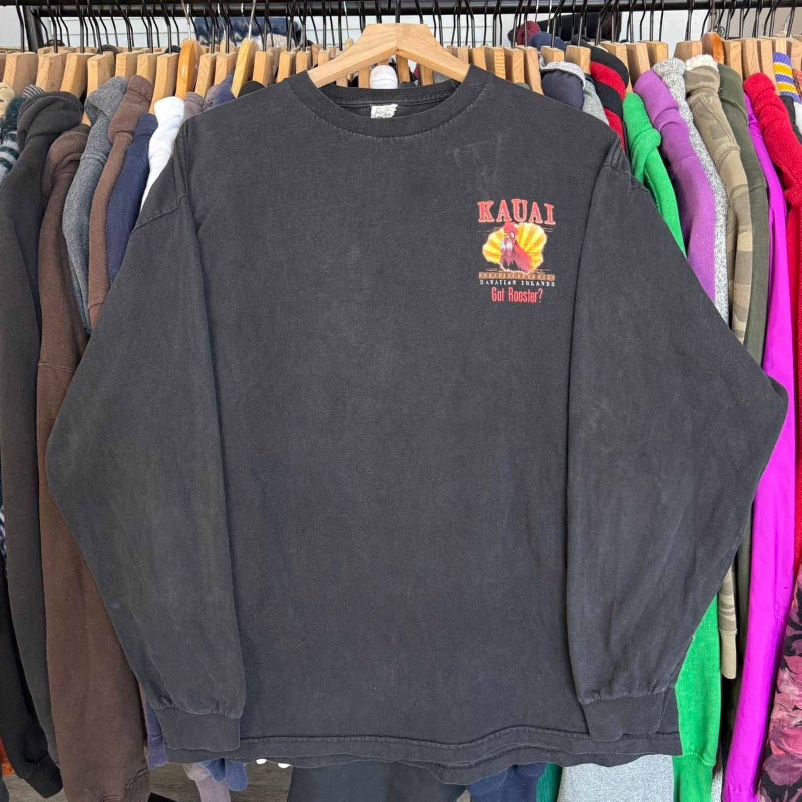 Other Vintage Y2K Kauai Rooster Long Sleeve Tee Black Size US XL / EU 56 / 4 - 3 Thumbnail