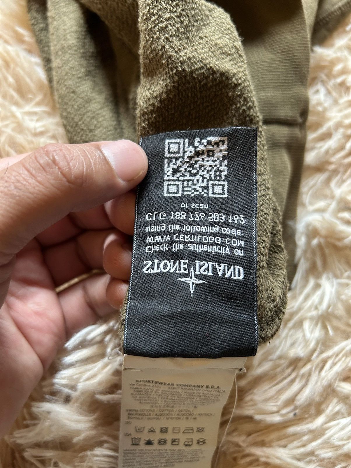 Stone Island 💥CRAZY💥 RARE COLOURED DISTRESSED STONE ISLAND GARMENT HOODIE Size US L / EU 52-54 / 3 - 12 Thumbnail