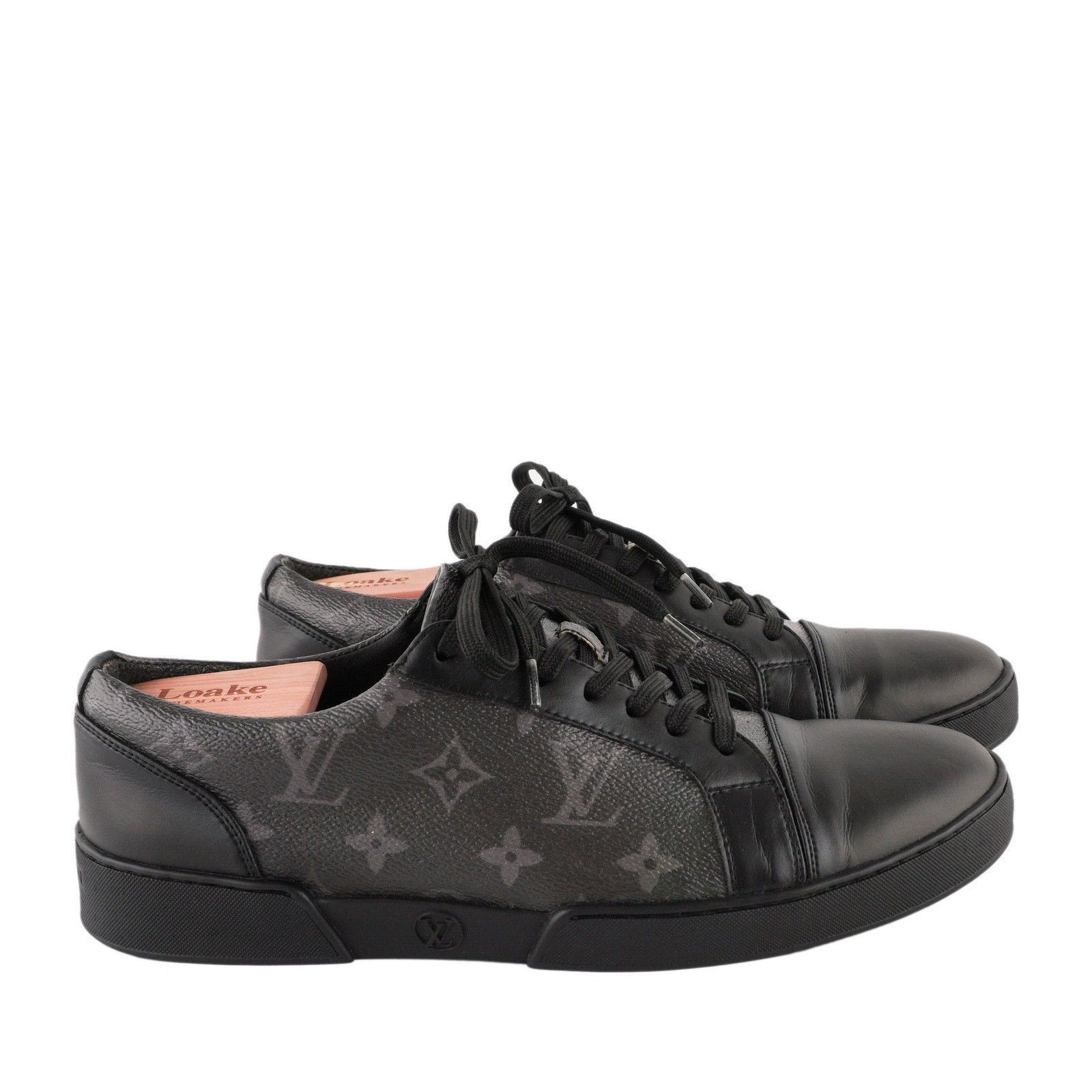 Louis Vuitton Louis Vuitton Eclipse Monogram LV Logo Match Up Sneakers Size US 11 / EU 44 - 3 Thumbnail