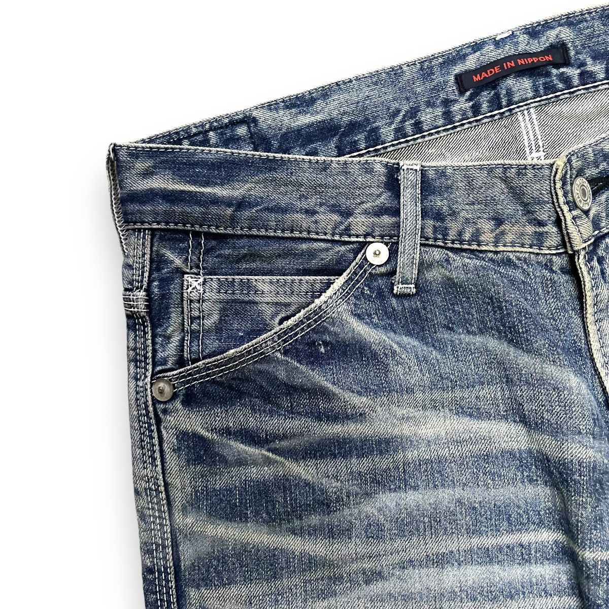 Blue Blue Japan VINTAGE BLUE WAY DISTRESSED DENIM PANTS Size US 32 / EU 48 - 5 Thumbnail