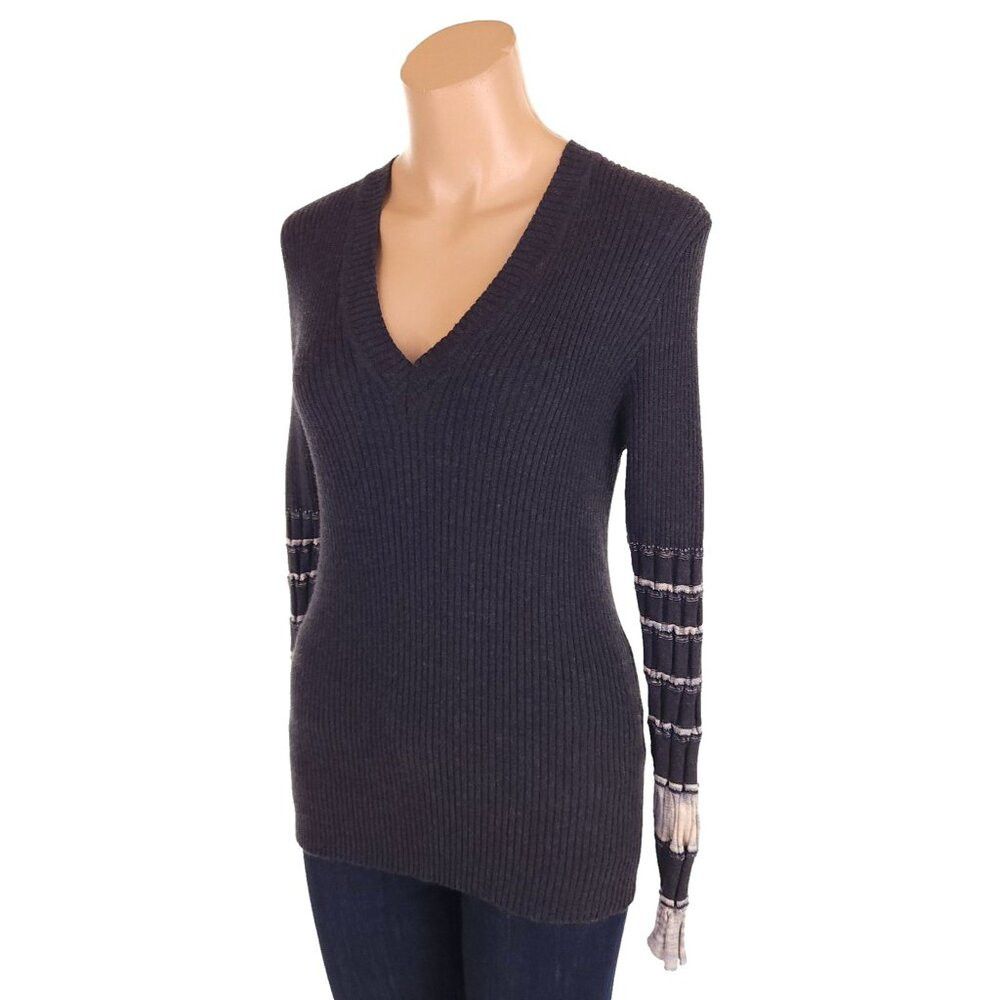 Missoni M by Missoni Ribbed Knit Long Sleeve Sweater 46 US 10 Women Size L / US 10 / IT 46 - 2 Thumbnail
