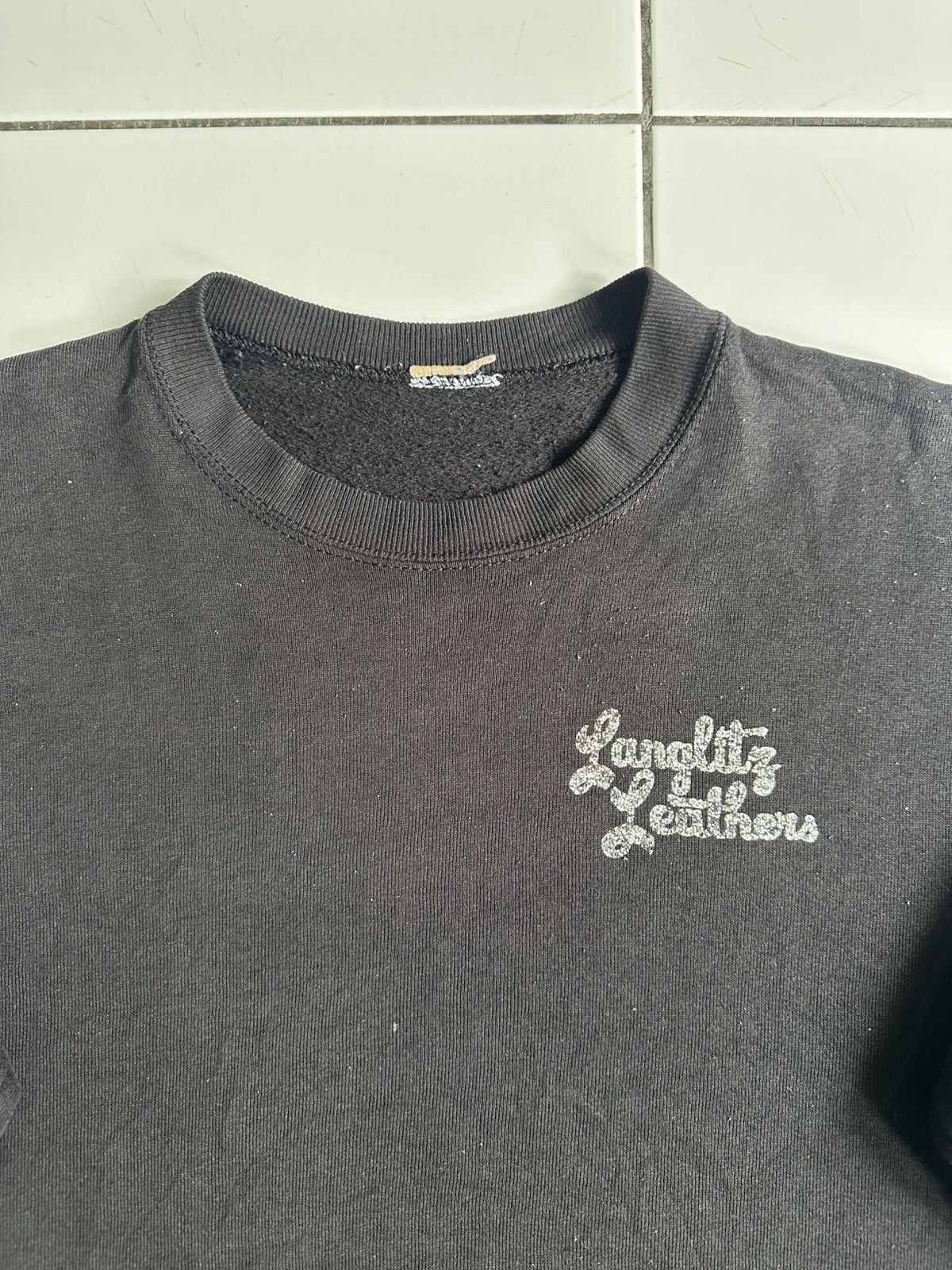 Other Vintage Langlitz leather lnc Motorcycle garments Crewneck Size US M / EU 48-50 / 2 - 6 Thumbnail