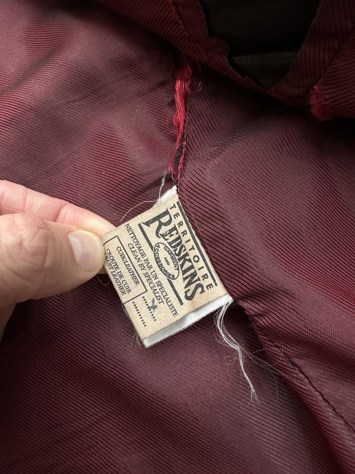 Genuine Leather Vintage Redskins Leather Men’s Coat Jacket 90s Sz L Size US L / EU 52-54 / 3 - 10 Thumbnail