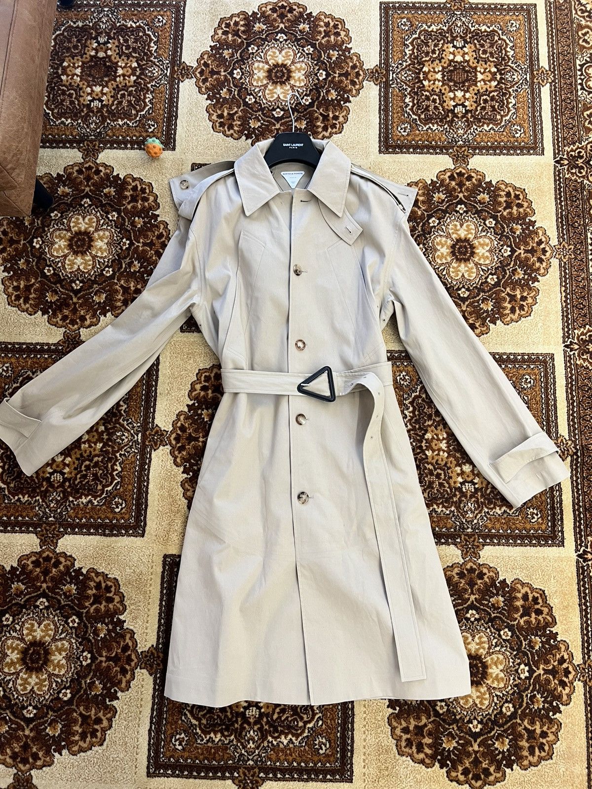 Bottega Veneta BOTTEGA VENETA Double-Breasted Trench Coat Size US L / EU 52-54 / 3 - 10 Thumbnail