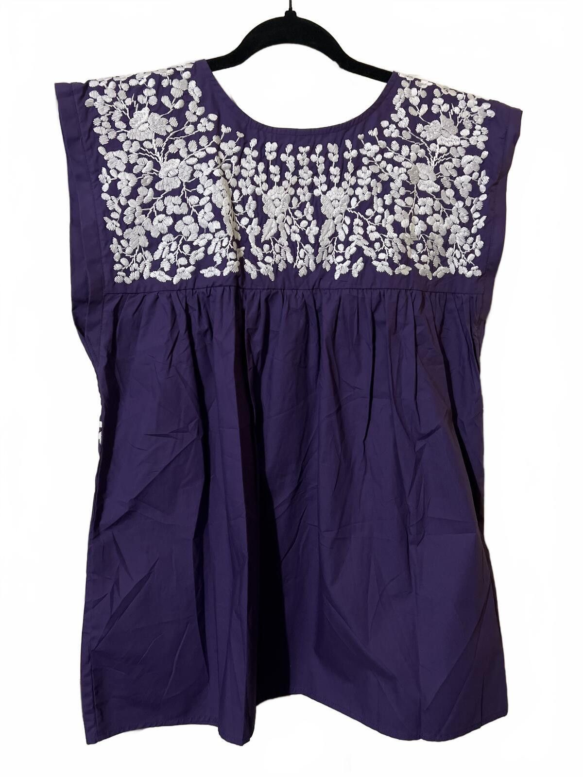 Other Spirit Dress Purple Embroidered Sleeveless Top Medium boho Size M / US 6-8 / IT 42-44 - 5 Thumbnail