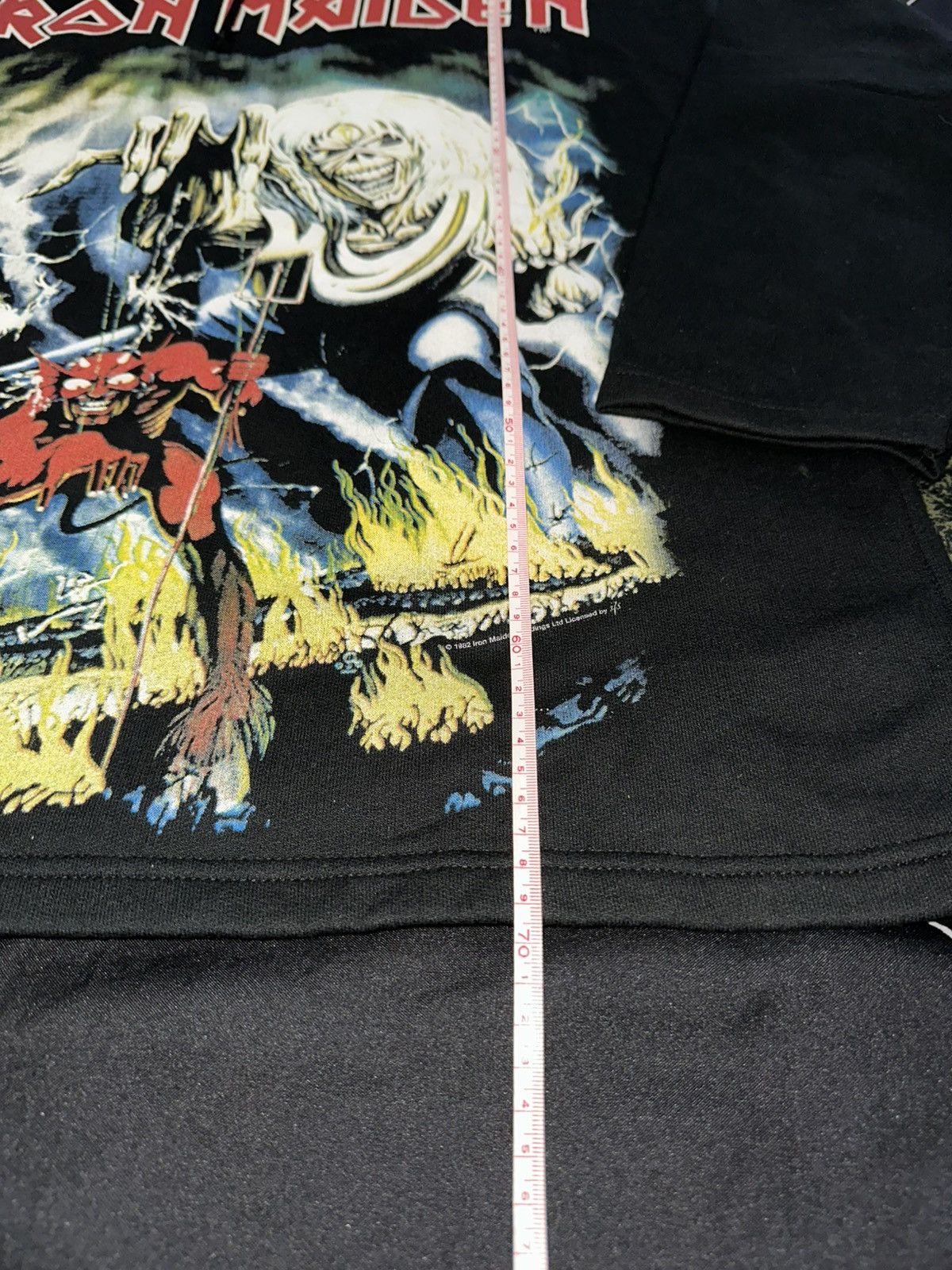 Iron Maiden × Vintage Vintage Very Rare Iron Maiden hoodie 82s 80s rock Size US L / EU 52-54 / 3 - 5 Thumbnail