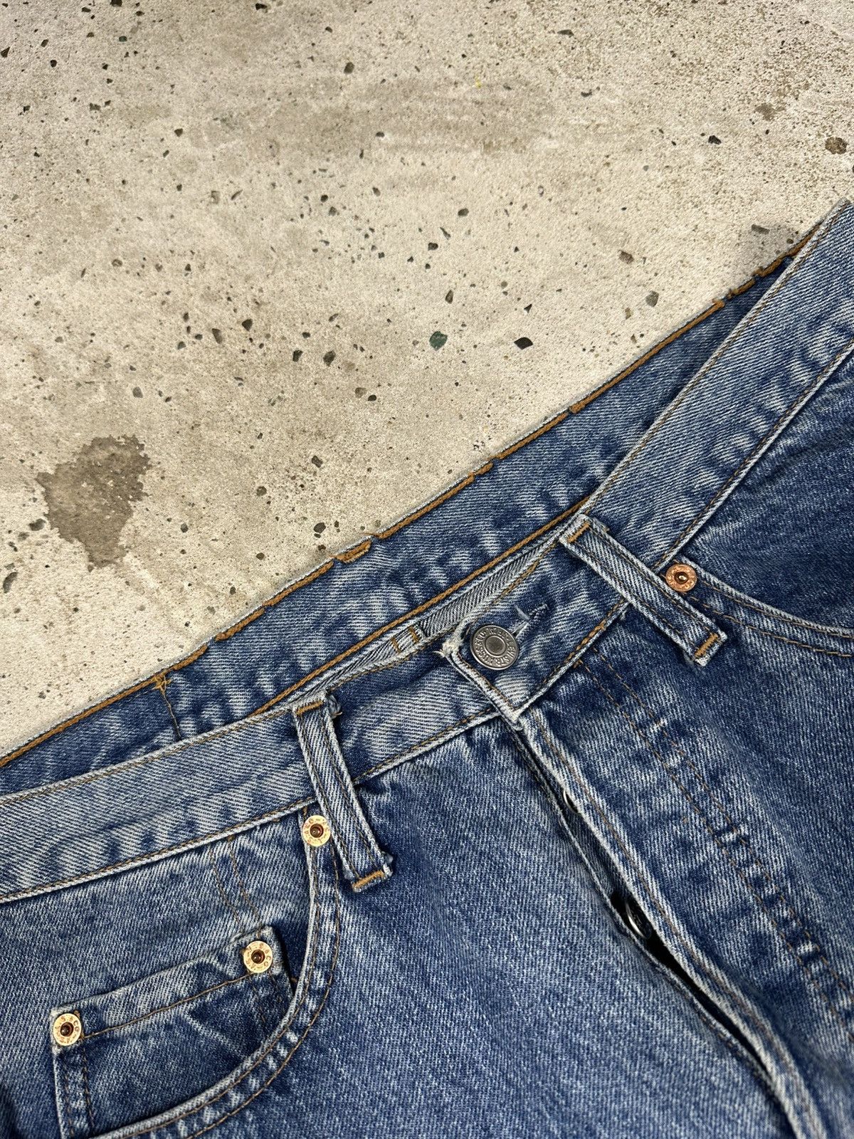 Levi's × Vintage Vintage 1993 Levi’s 501 Blue Denim Pants Jeans France Size US 33 - 8 Thumbnail