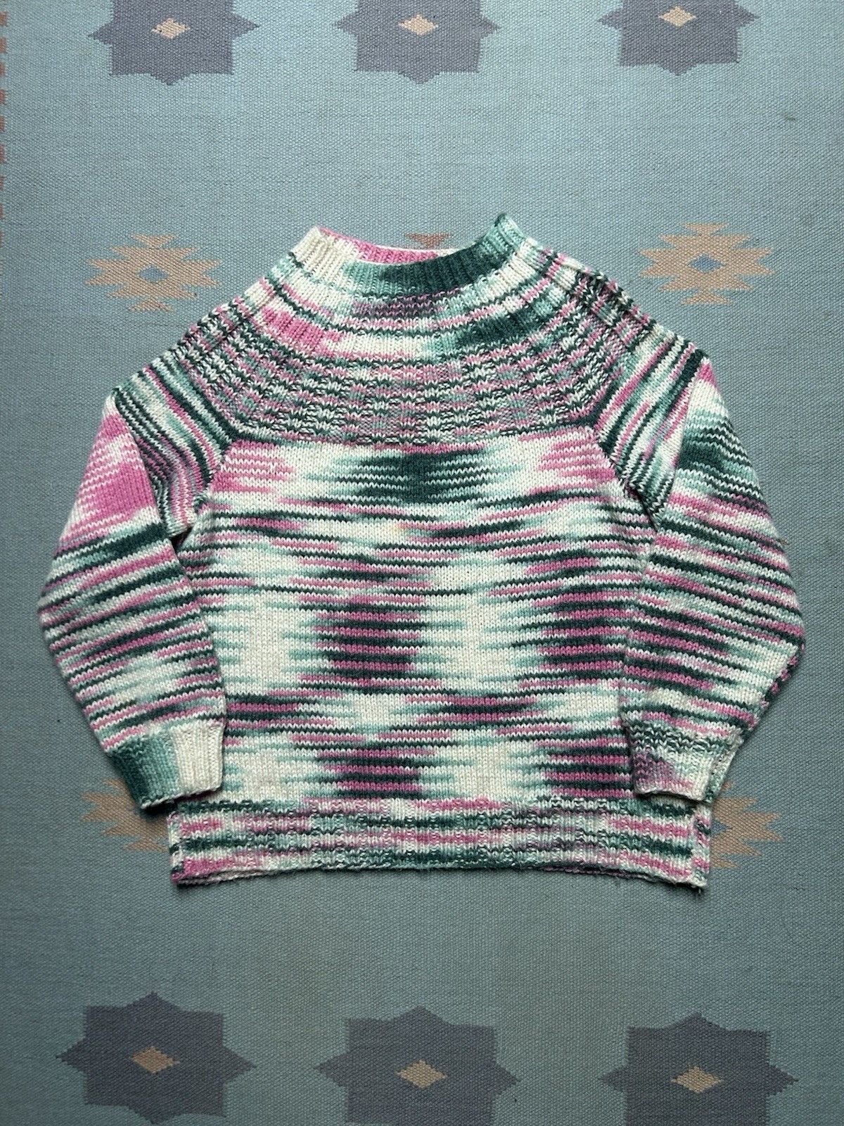 Vintage Vintage acrylic crochet knit sweater handmade? women’s L Size L / US 10 / IT 46 - 1 Thumbnail
