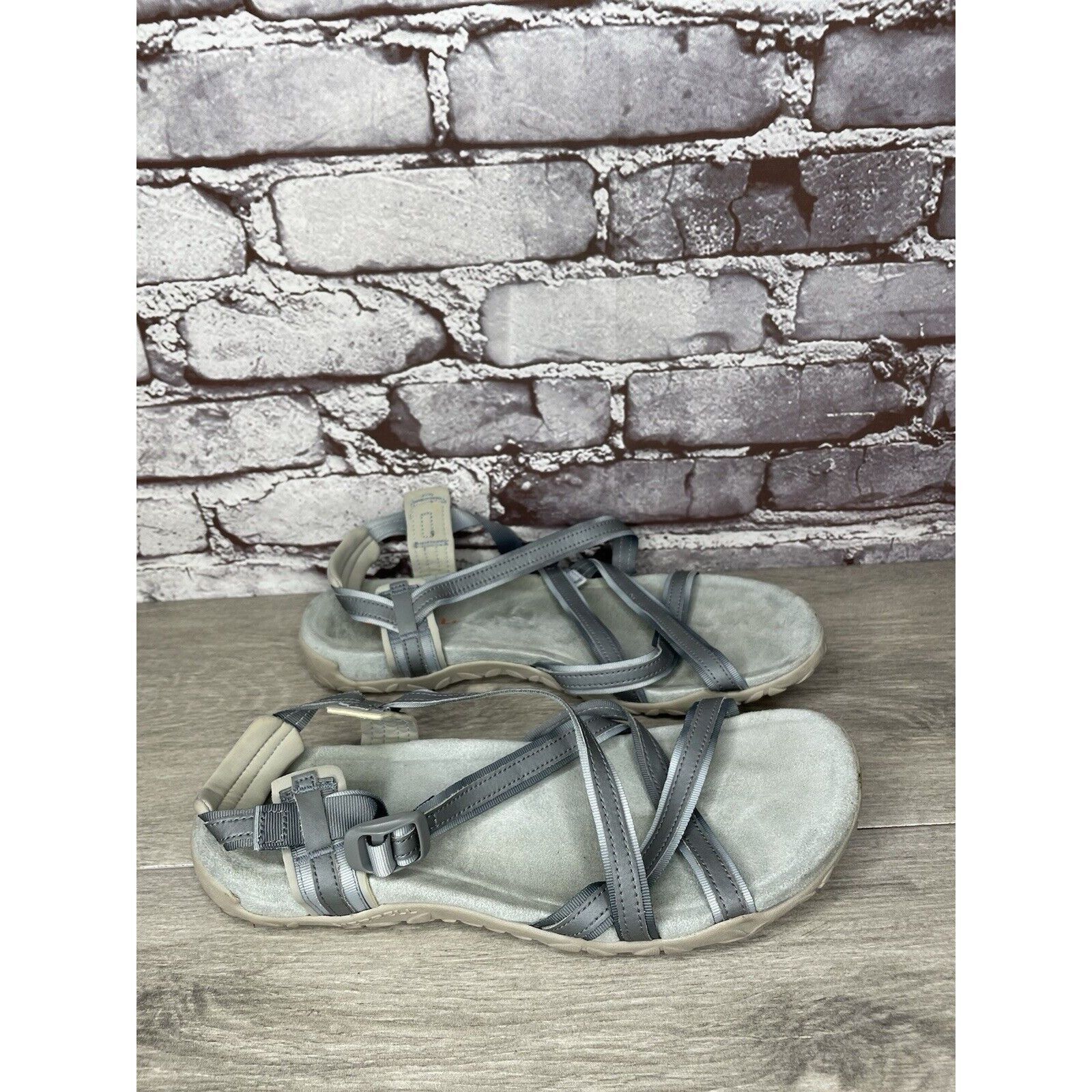 Merrell Merrell Terran Ivy Lattice J94990 Monument Gray Strappy Sand Size US 10 / IT 40 - 3 Thumbnail