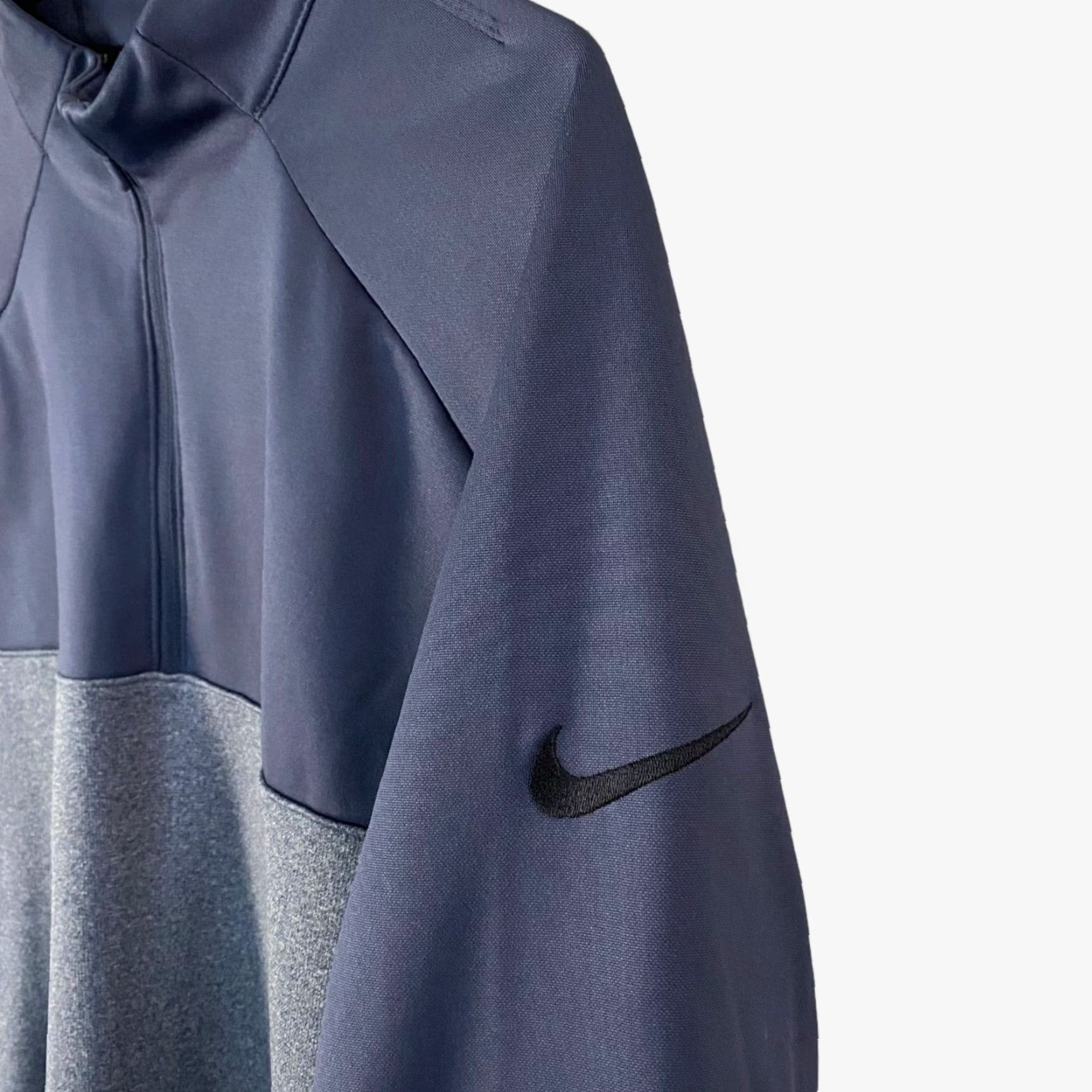 Nike VINTAGE Nike Golf Therma 1/4-Zip Two-Tone Sweatshirt Blue Long Sleeve Pullover Mens XL Size US XL / EU 56 / 4 - 7 Thumbnail