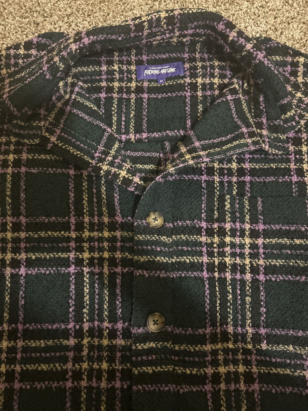 Fucking Awesome FA Dark Green flannel Size US M / EU 48-50 / 2 - 4 Thumbnail