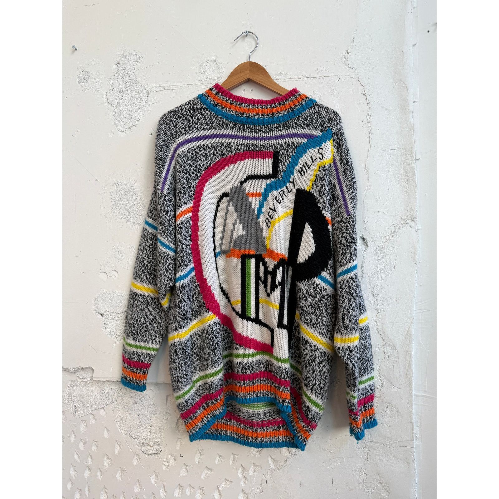 Vintage Vintage Camp Beverly Hills Knit Sweater Size US L / EU 52-54 / 3 - 1 Thumbnail