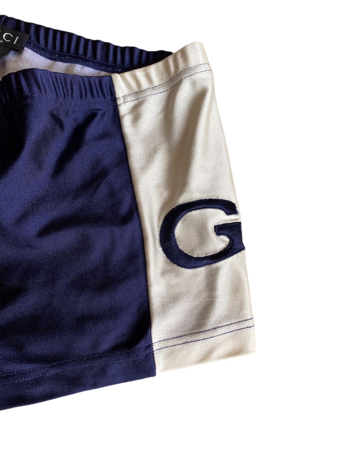 Gucci Vintage Gucci swimtrunk G side logo Size US 31 - 4 Thumbnail