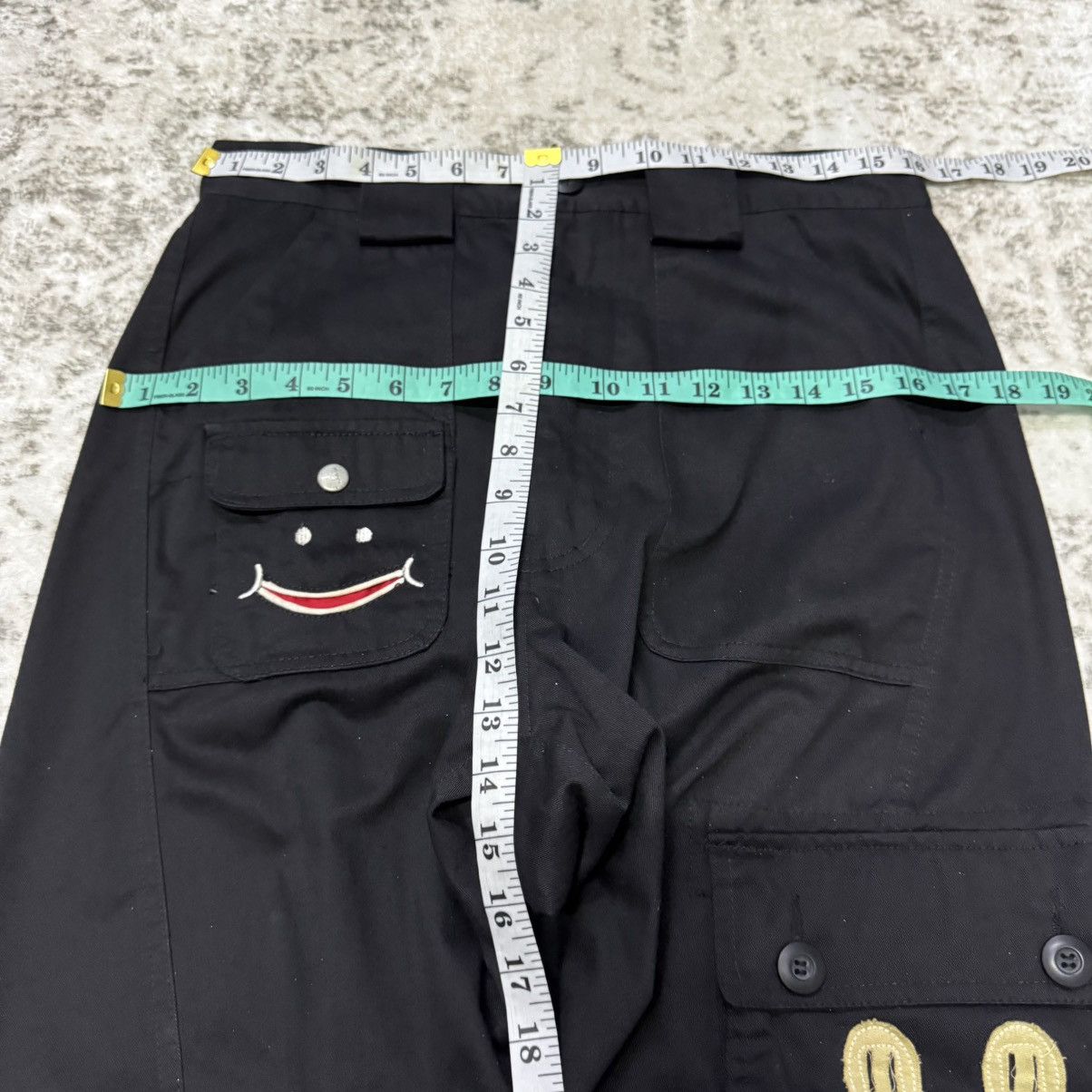 Kapital Upstart Japan Twisted Seam Drop Crotch Smiley Cargo Pants Size US 30 / EU 46 - 8 Thumbnail
