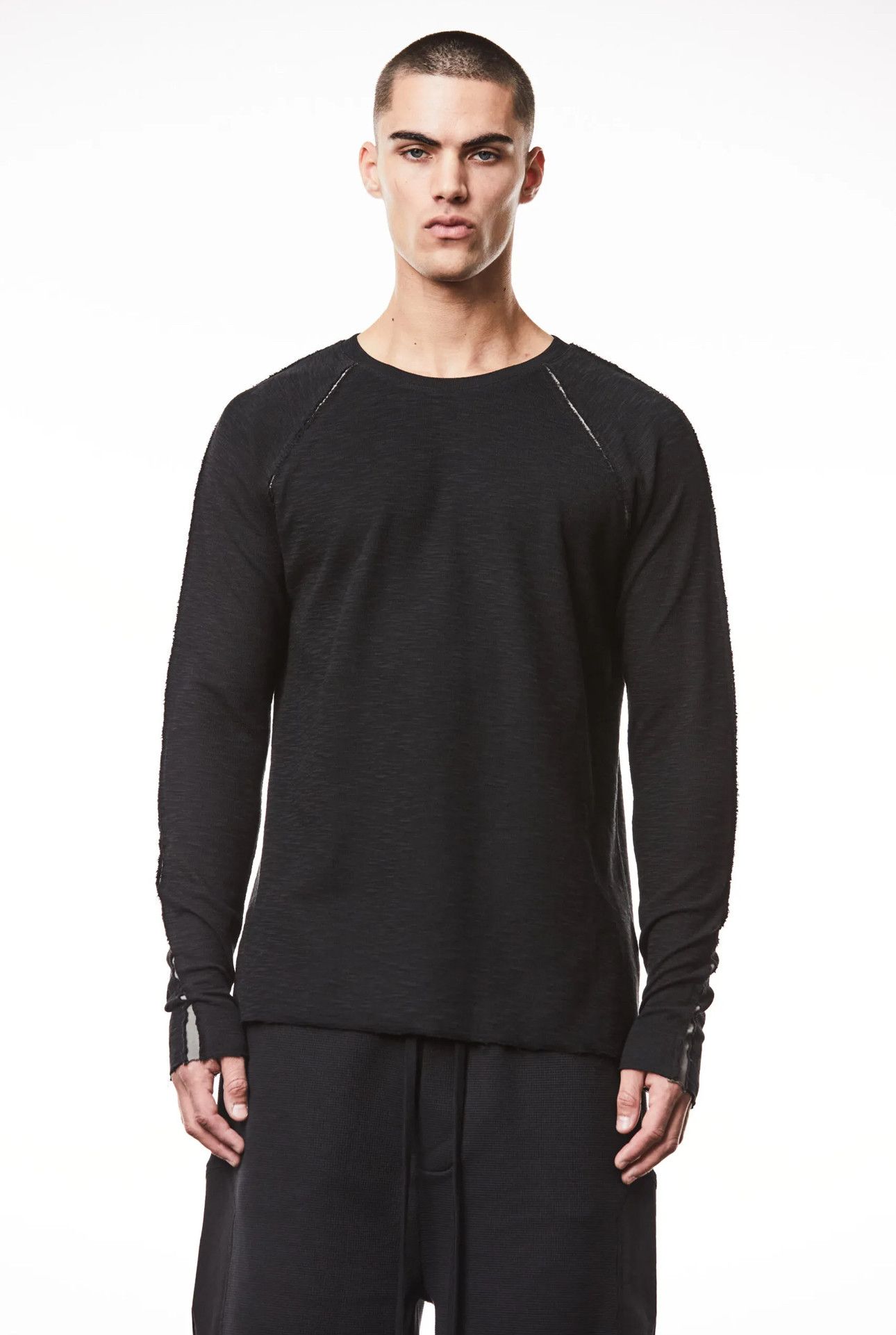 Thom/Krom TS 833 BLACK longsleeve t-shirt