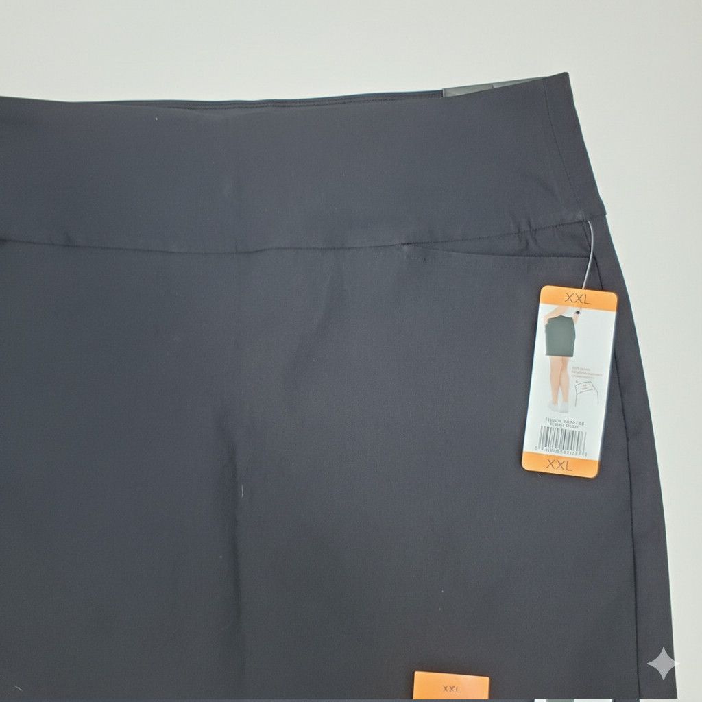 Other S.C.&Co. Size XXL Skort Black Stretchy Skirt Shorts Pockets Size 42" / US 20 - 4 Thumbnail