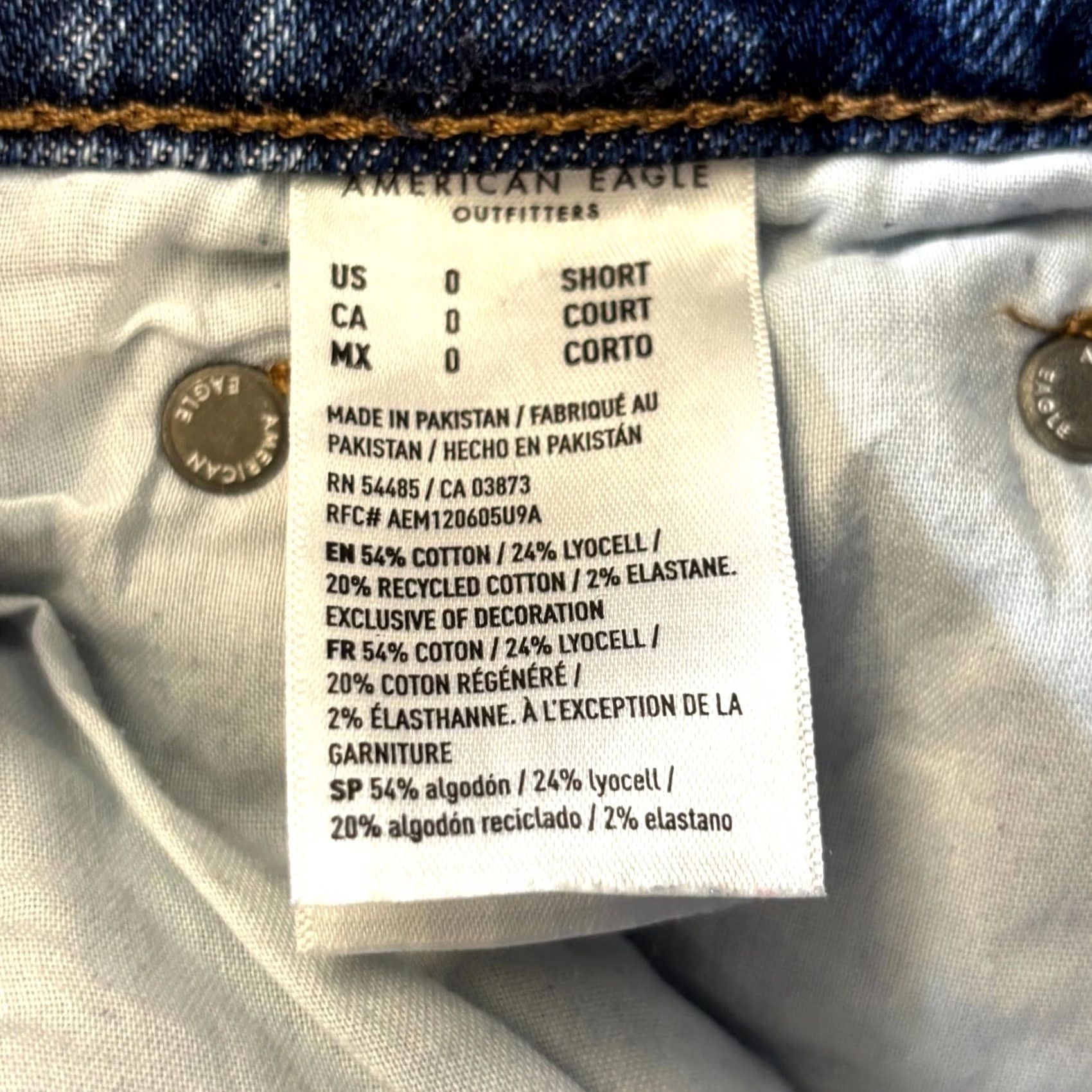 American Eagle Outfitters American Eagle Outfitters Jeans Womens 0 Blue Denim Medium Wash Wide Leg Whisker Size 25" / US 0 / IT 36 - 7 Thumbnail